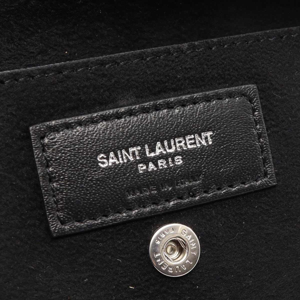 Saint Laurent Ivory Leather Handbag Pouch Shoulder Bag (Pre-Owned)