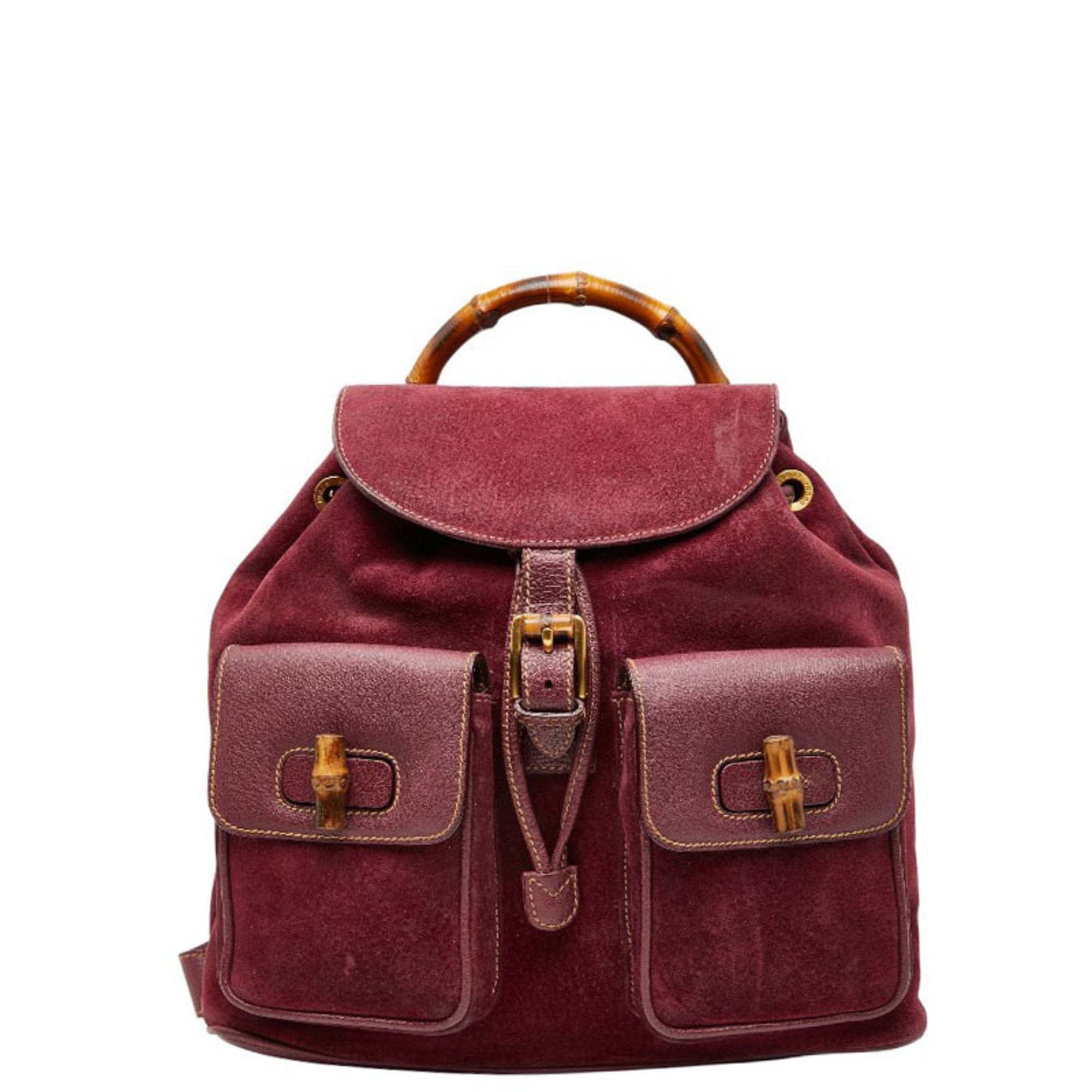Gucci Purple Suede Backpack (Pre-Owned)