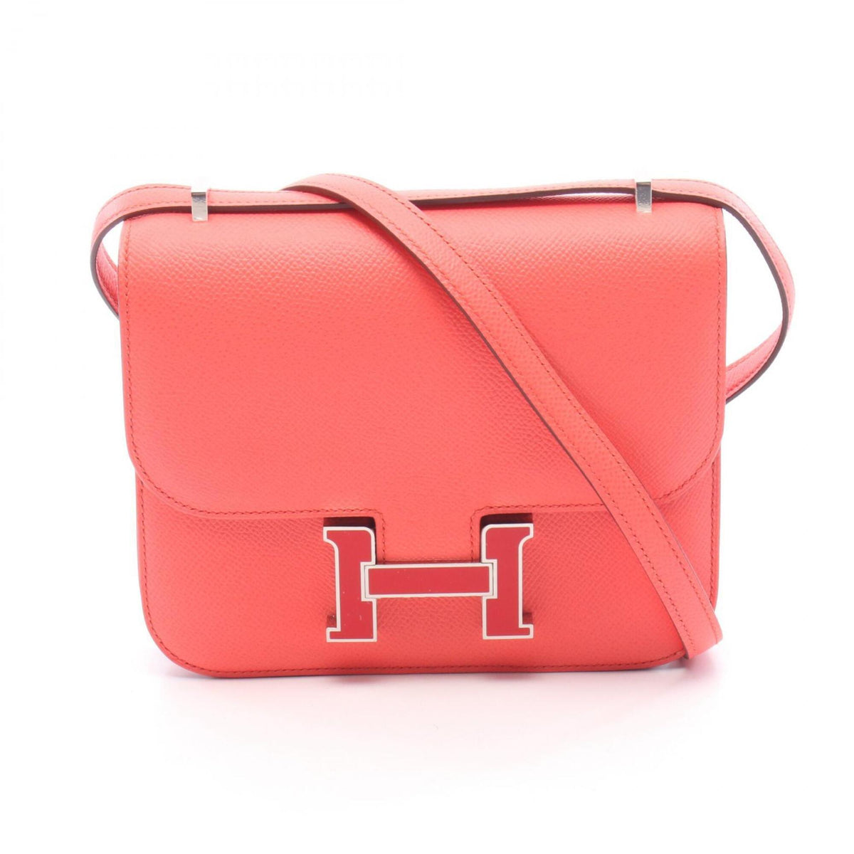 Hermes Red Color Epsom Leather Handbag Shoulder Bag (Pre-Owned)