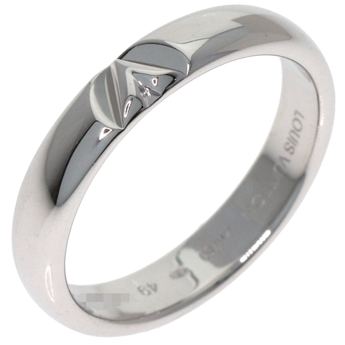 Louis Vuitton White Gold (18K) Band Ring (Pre-Owned)