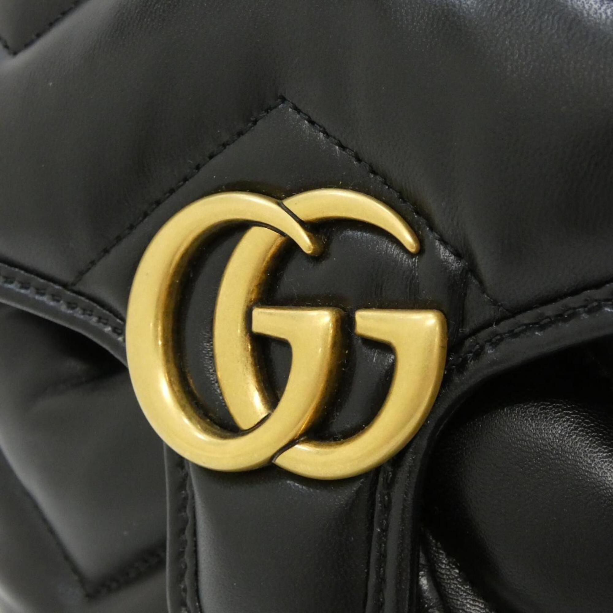 Gucci Black Quilting Leather Backpack (Pre-Owned)