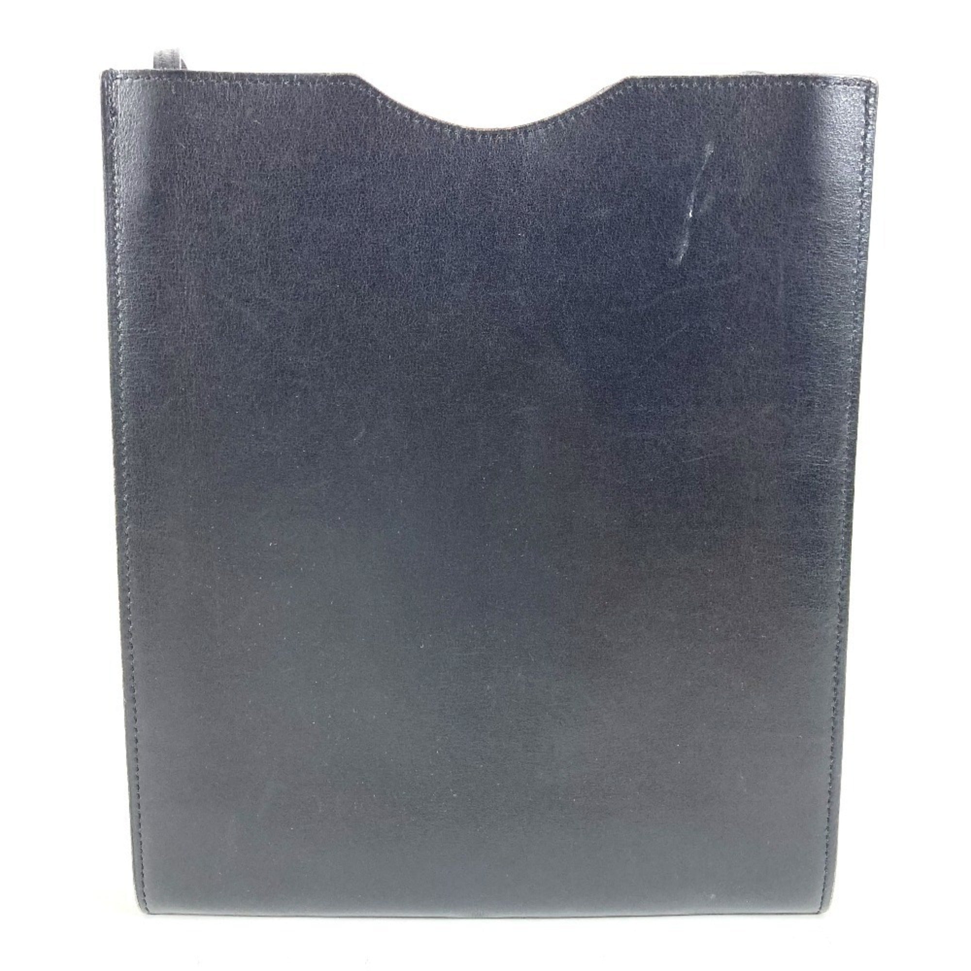 Hermes Onimaitou Black Box Calf Leather Shoulder Bag (Pre-Owned)