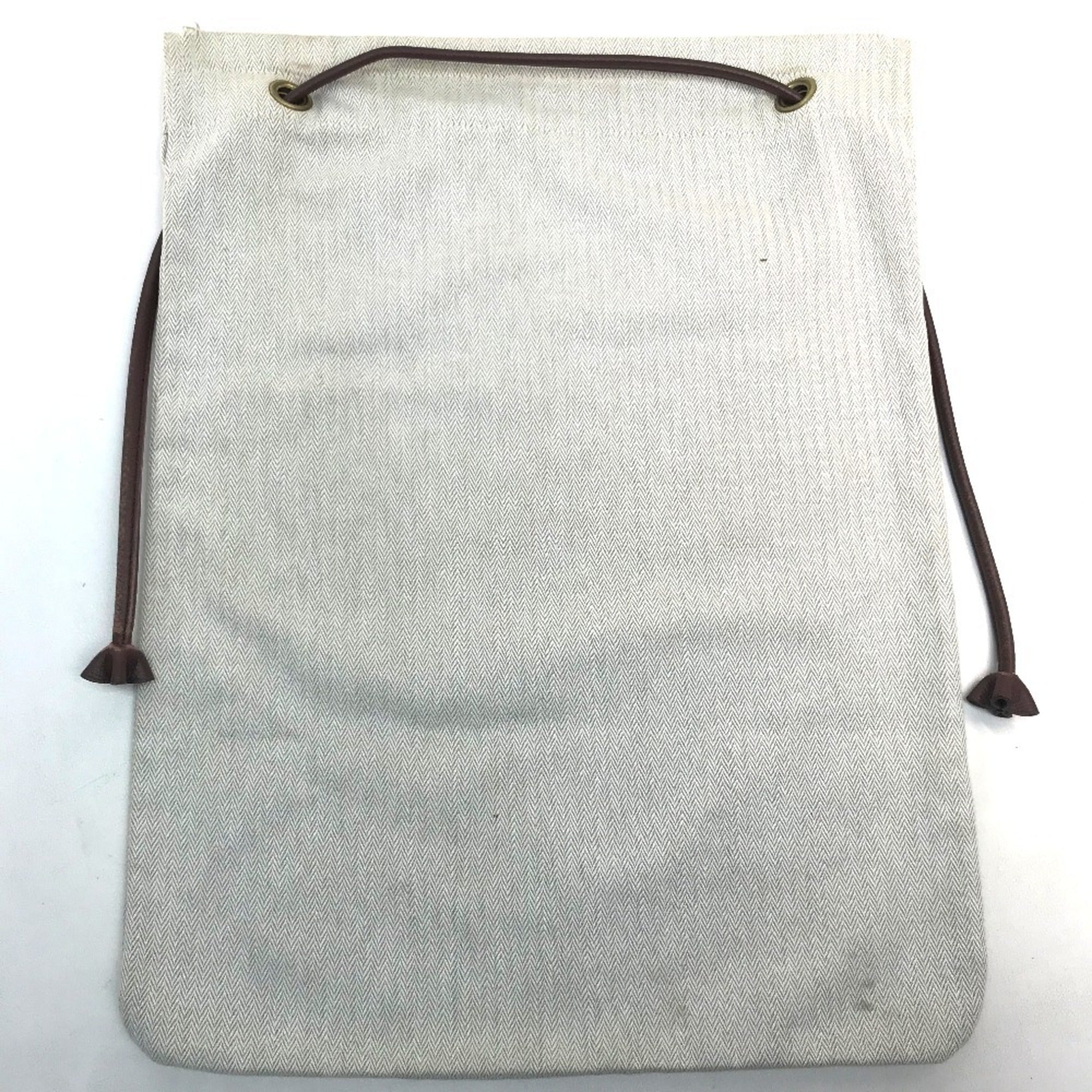 Hermes Natural Canvas Shoulder Bag Tote Bag (Pre-Owned)