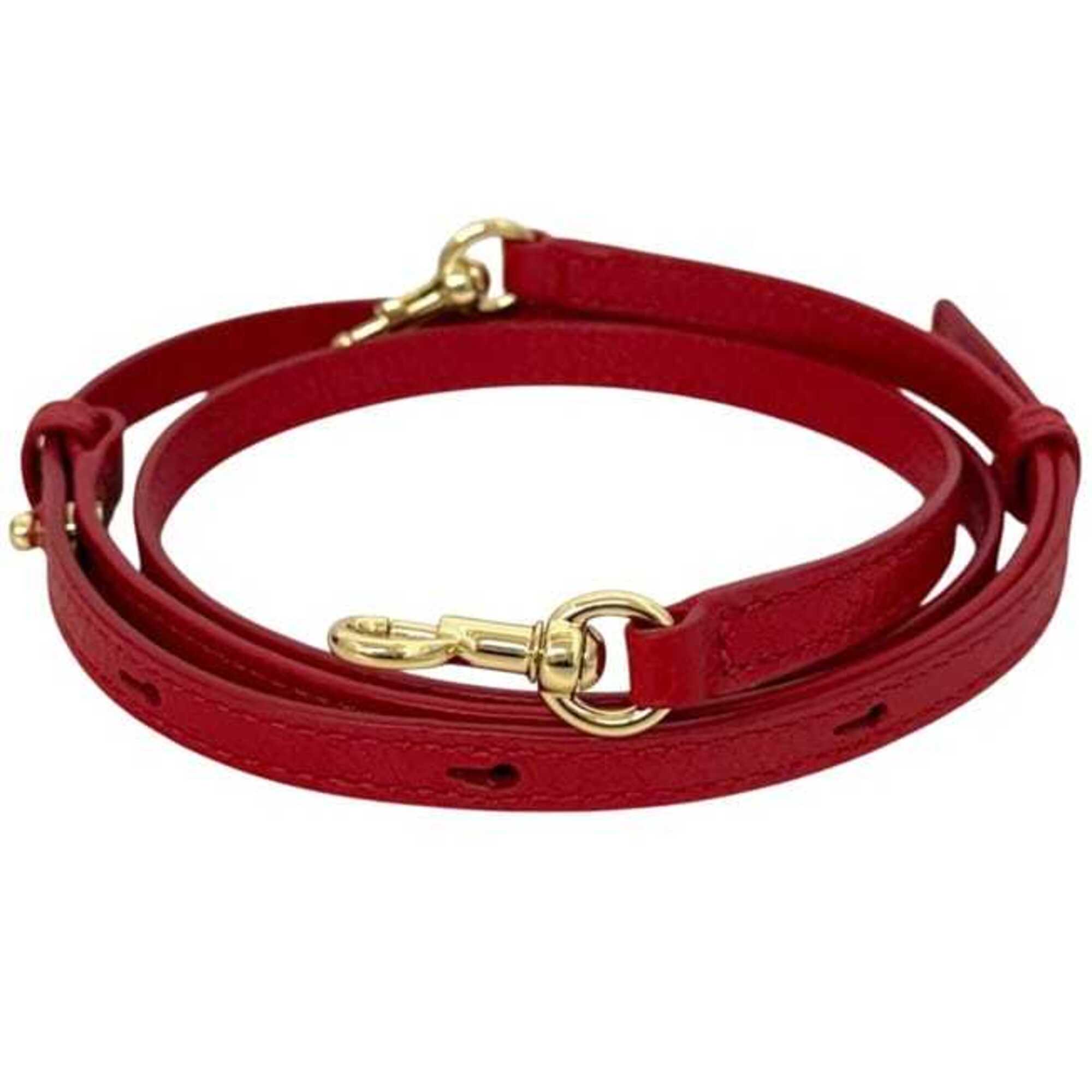 Marc Jacobs Red Color Leather Handbag Shoulder Bag (Pre-Owned)