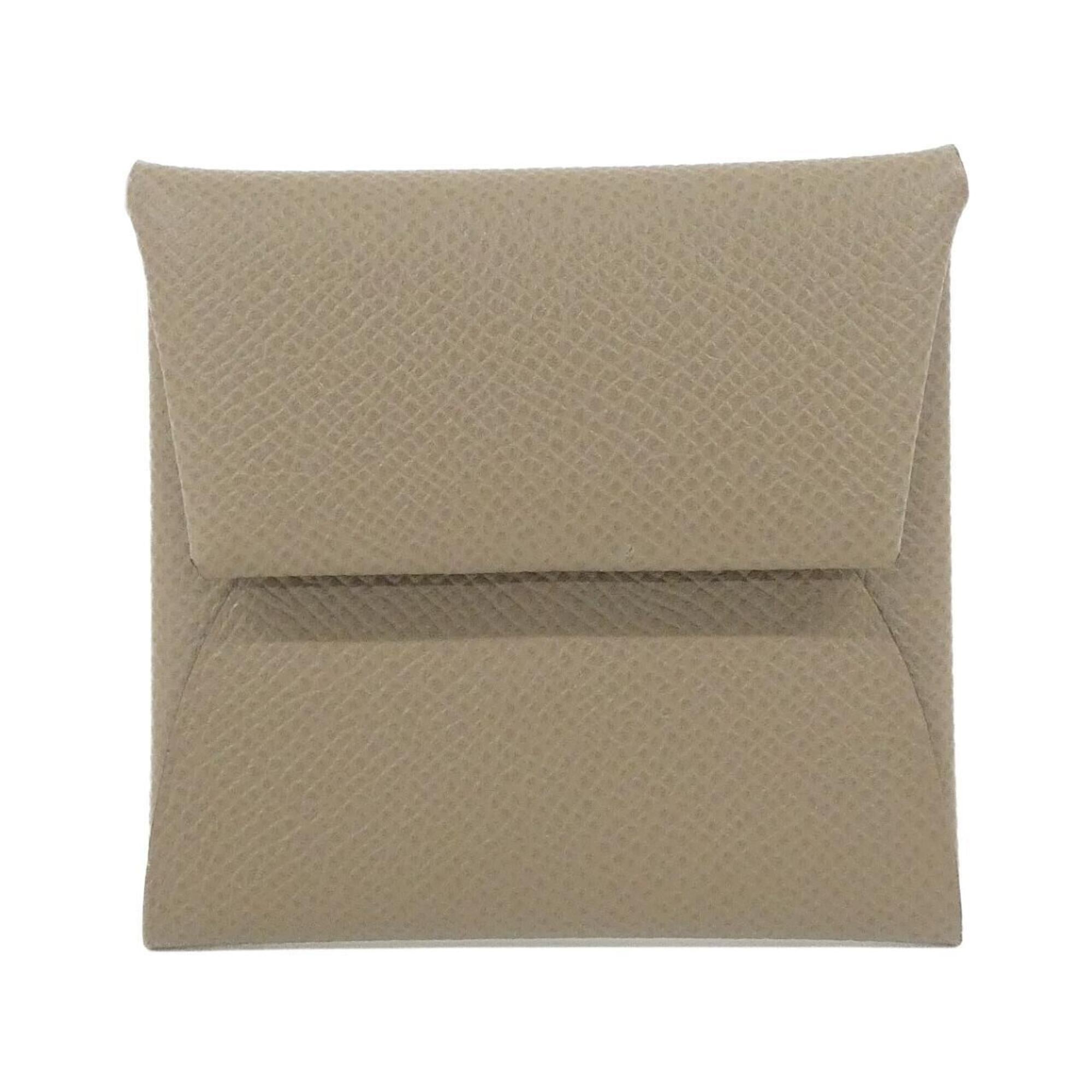 Hermes Etoupe Gray Epsom Leather Coin Purse/Coin Case (Pre-Owned)