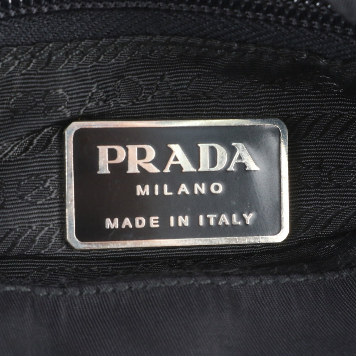 Prada Black Leather Nylon Backpack (Pre-Owned)