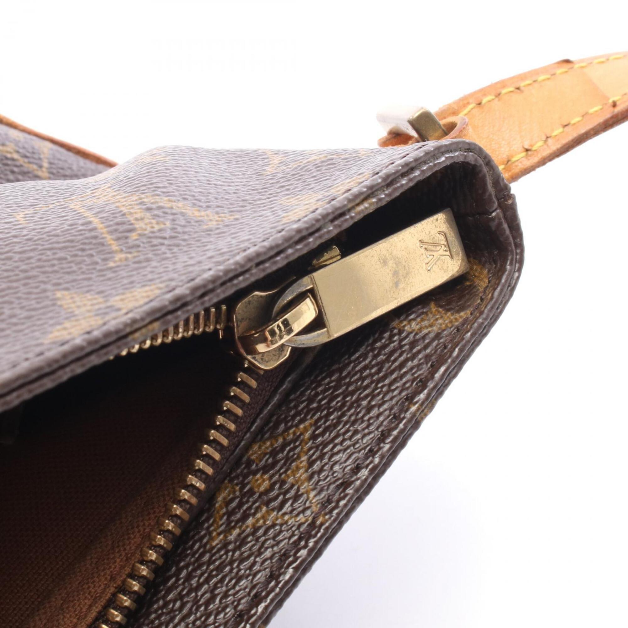 Louis Vuitton Brown Coated Canvas Pvc Monogram Leather Handbag Shoulder Bag (Pre-Owned)