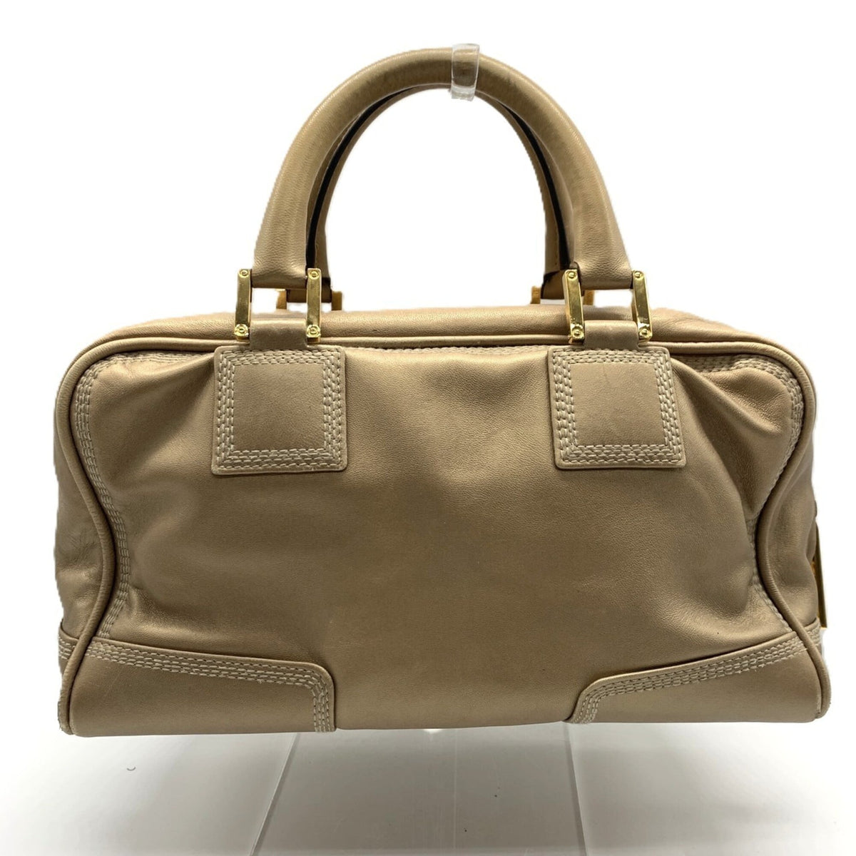 Loewe Gold Leather Handbag (Pre-Owned)