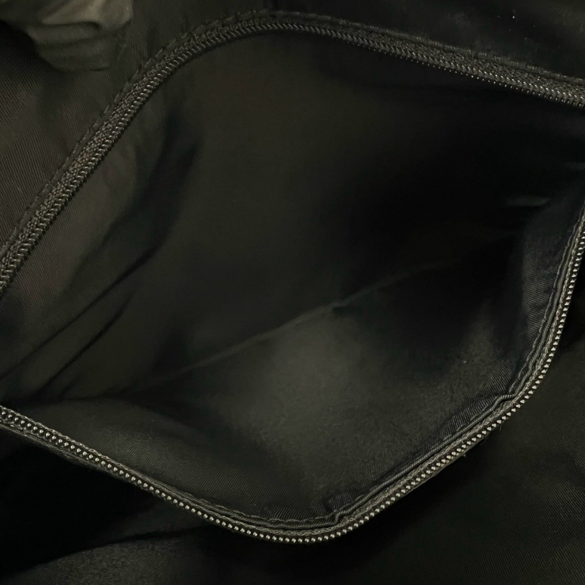 Christian Dior Black Leather Canvas Shoulder Bag (Pre-Owned)