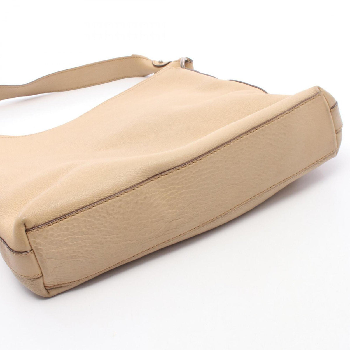 Salvatore Ferragamo Beige Leather Handbag Shoulder Bag (Pre-Owned)