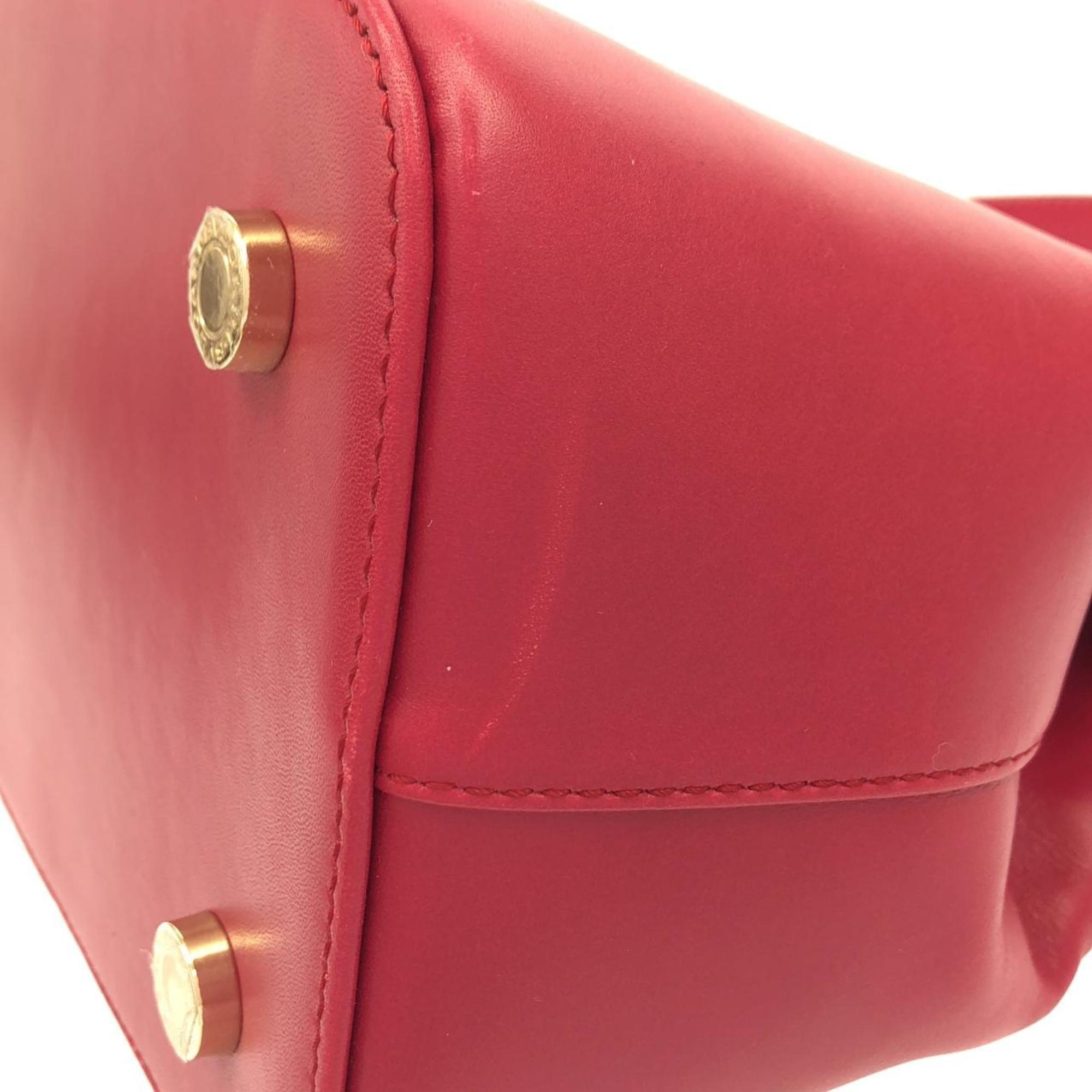 Bvlgari Pink Leather Handbag (Pre-Owned)