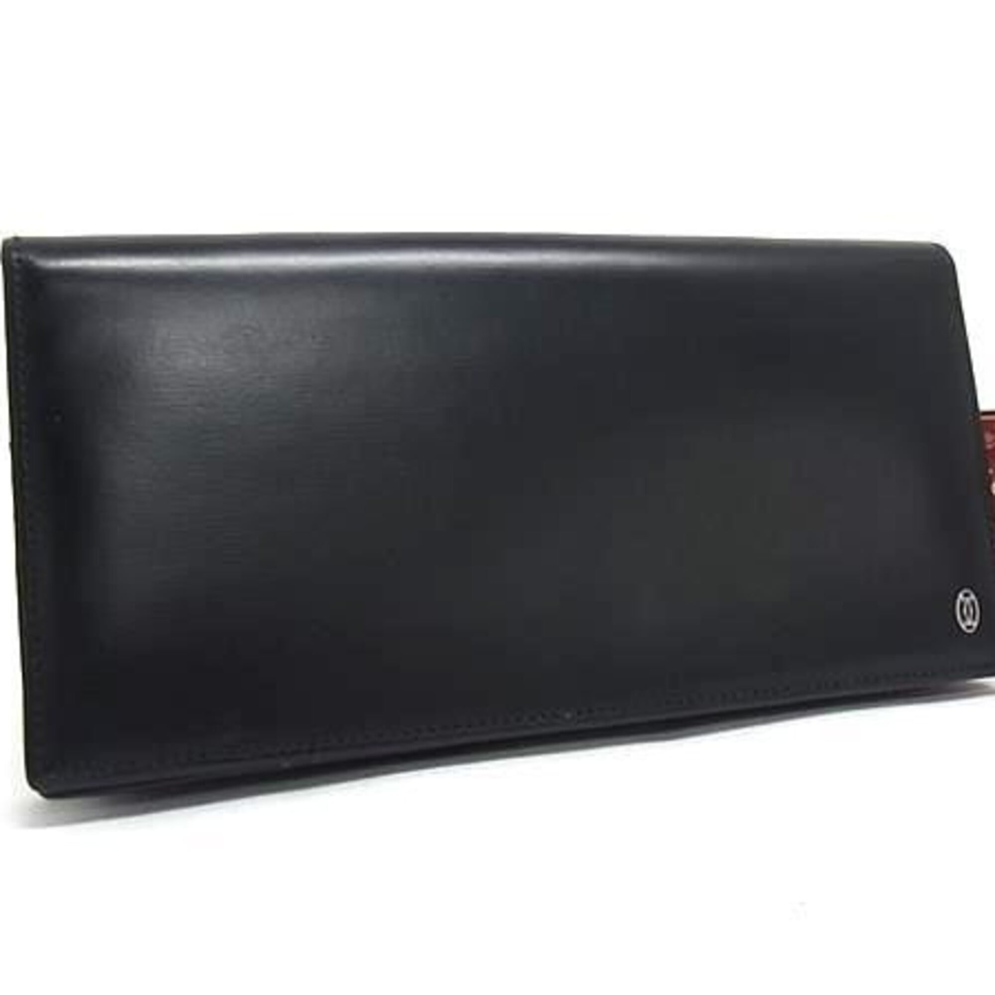 Cartier Pasha Black Leather Wallet (Bi-Fold) (Pre-Owned)