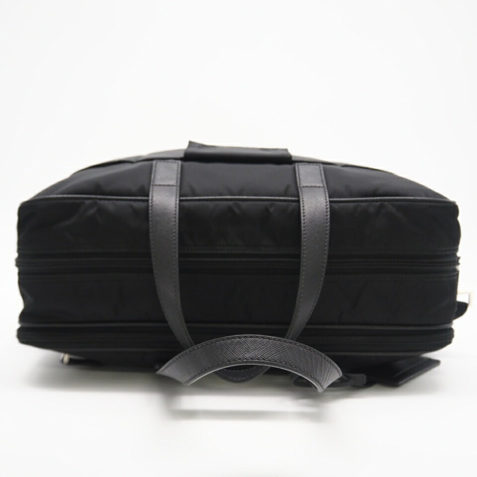 Prada Saffiano Black Saffiano Briefcase (Pre-Owned)