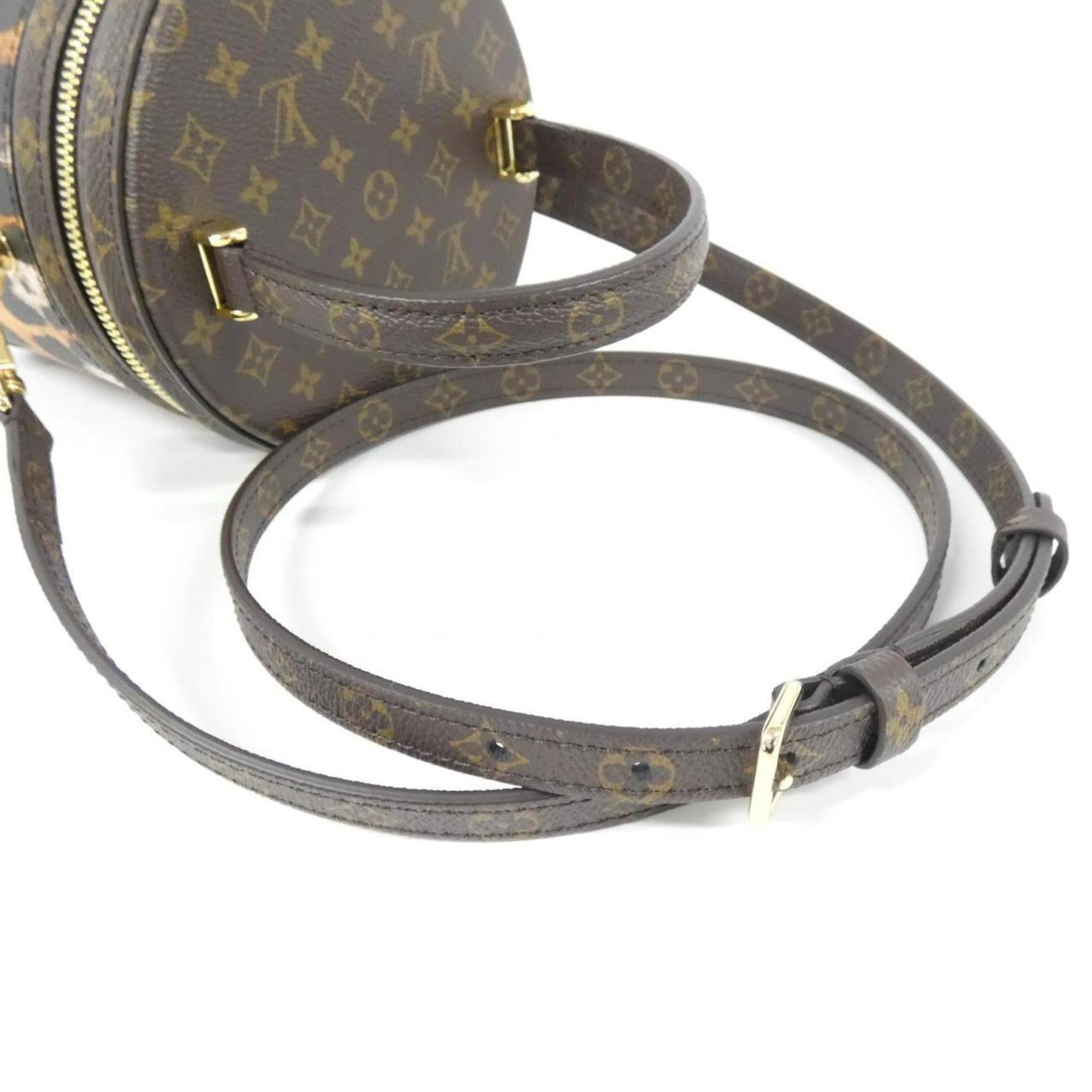 Louis Vuitton Marron Saffron Coated Canvas Handbag (Pre-Owned)