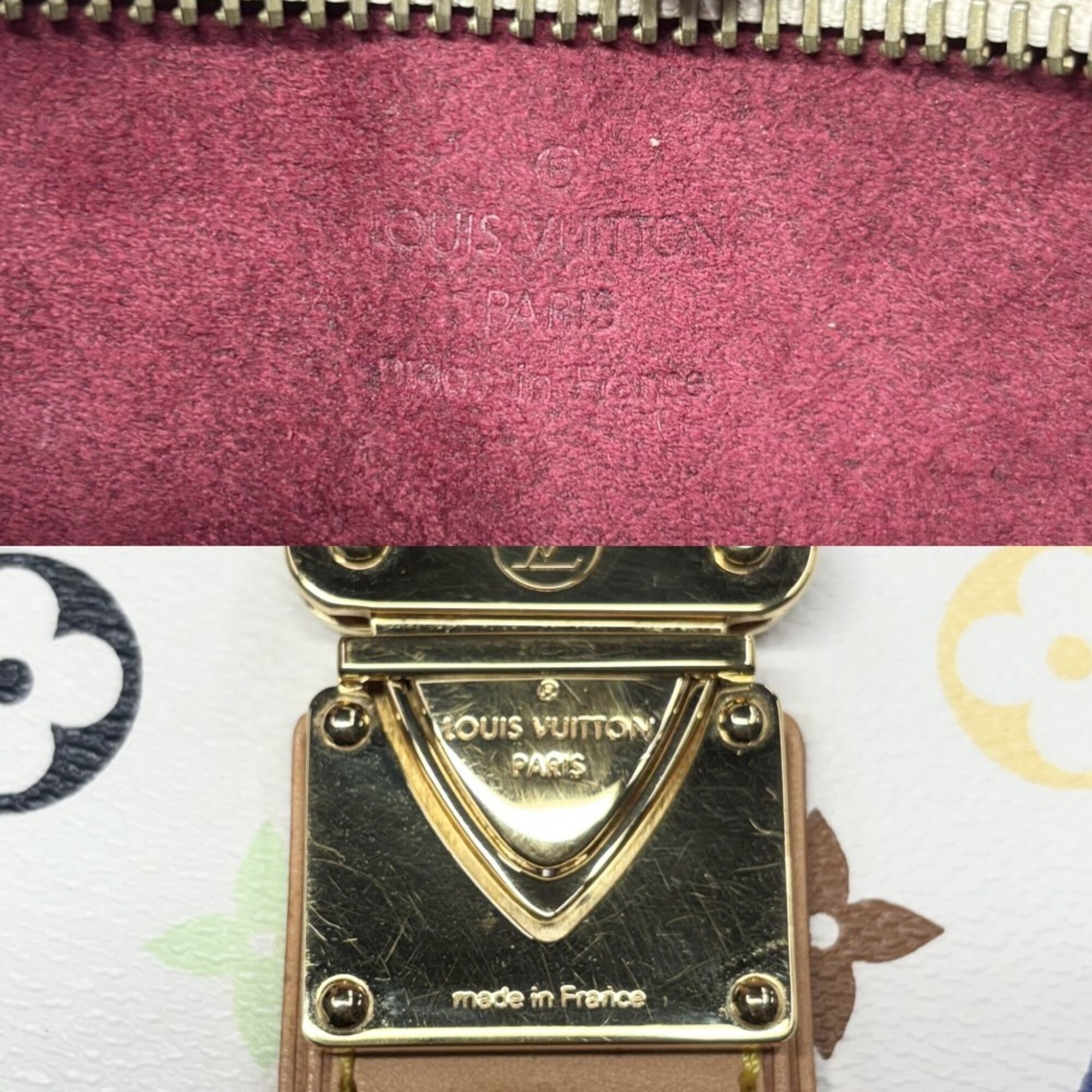 Louis Vuitton White Monogram Multicolore Clutch Bag Shoulder Bag (Pre-Owned)