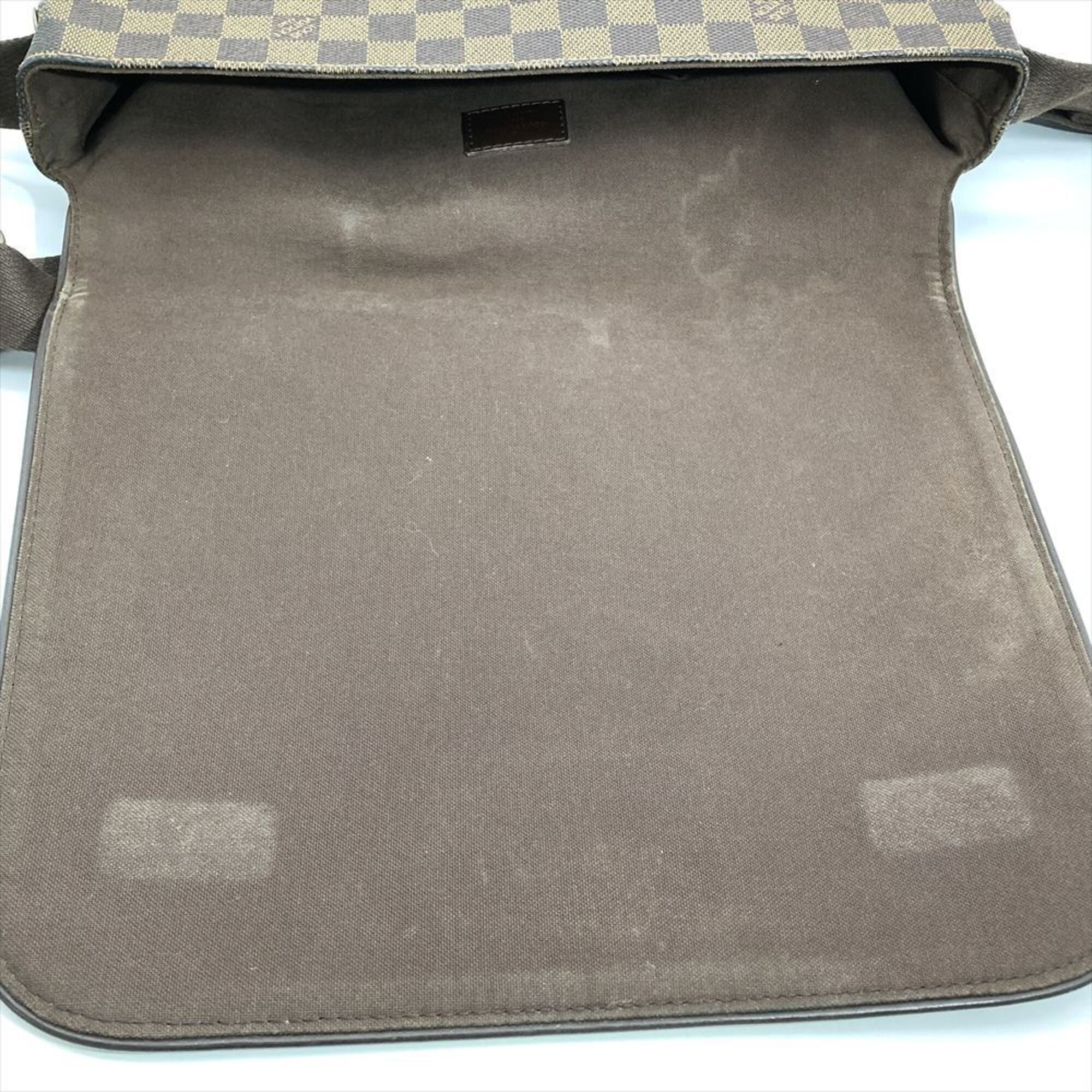 Louis Vuitton Damier Brown Damier Canvas Ebene Damier Canvas Shoulder Bag (Pre-Owned)