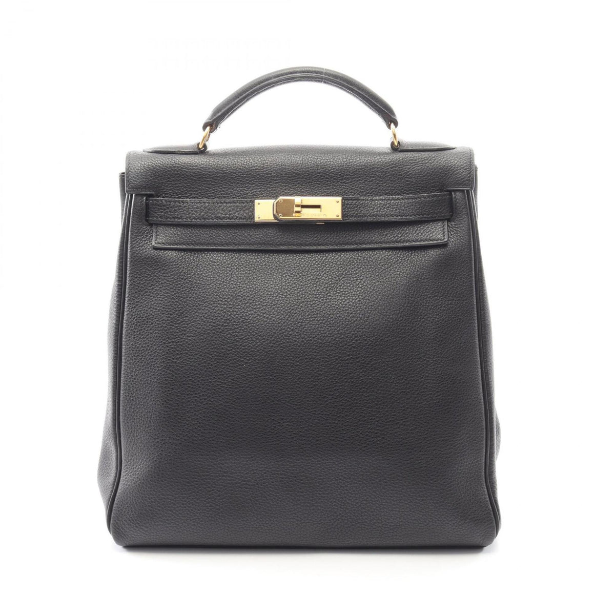 Hermes Black Togo Leather Backpack Handbag (Pre-Owned)