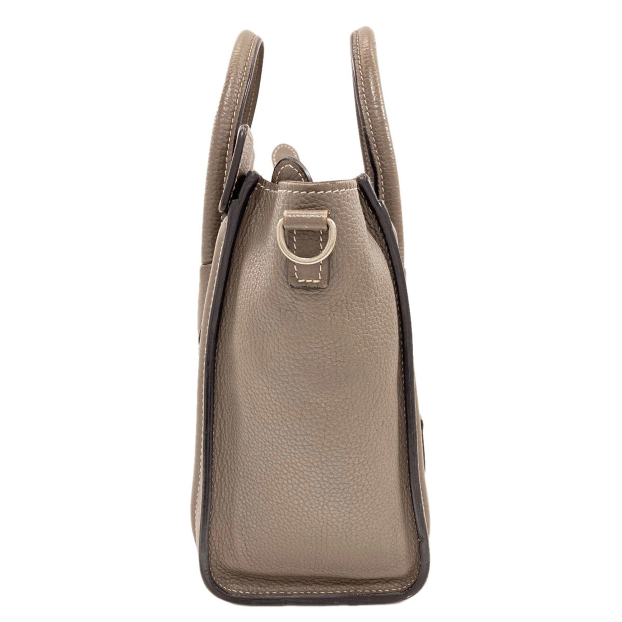Celine Grayish Leather Handbag (Pre-Owned)