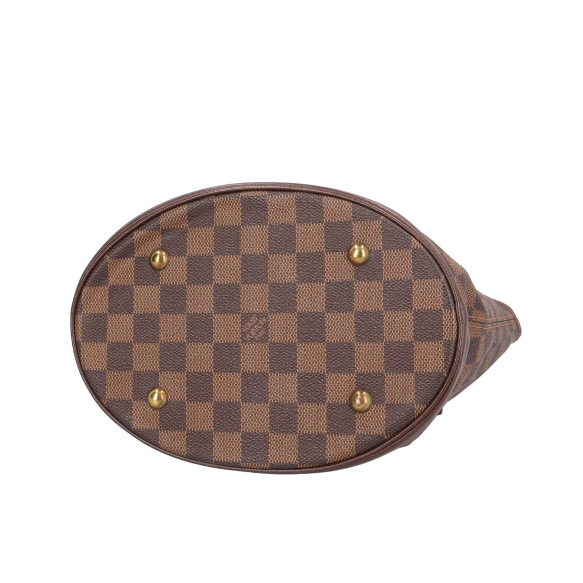 Louis Vuitton Brown Damier Canvas Pouch Shoulder Bag (Pre-Owned)