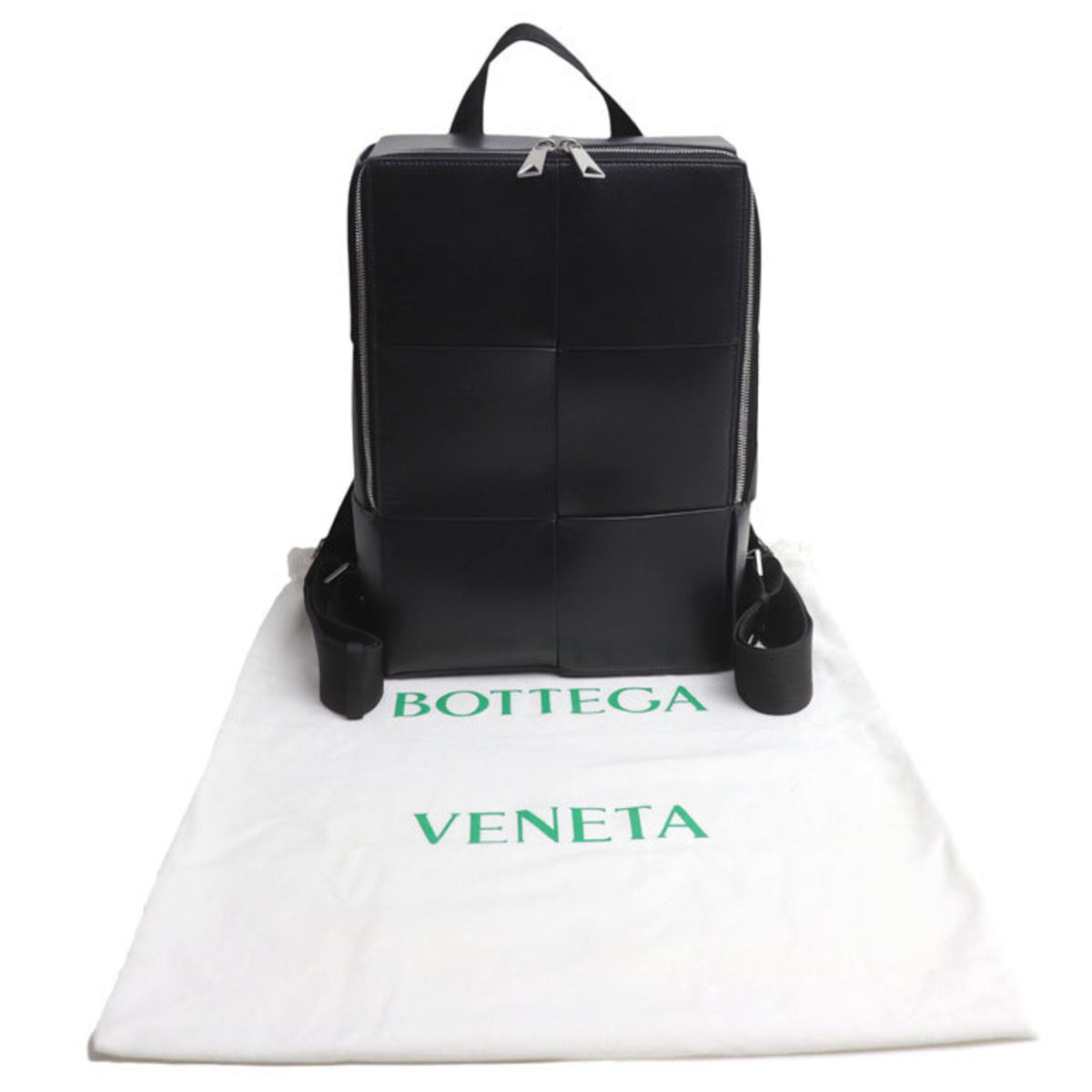 Bottega Veneta Black Leather Backpack (Pre-Owned)