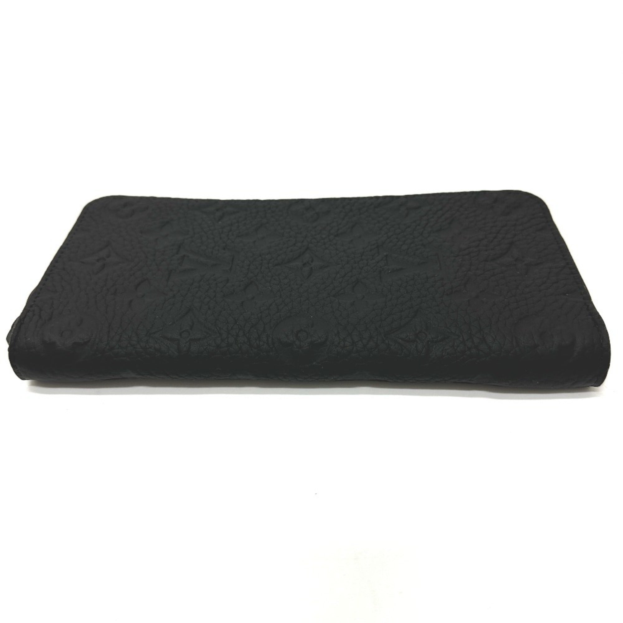Louis Vuitton Black Monogram Leather Long Wallet (Bi-Fold) (Pre-Owned)
