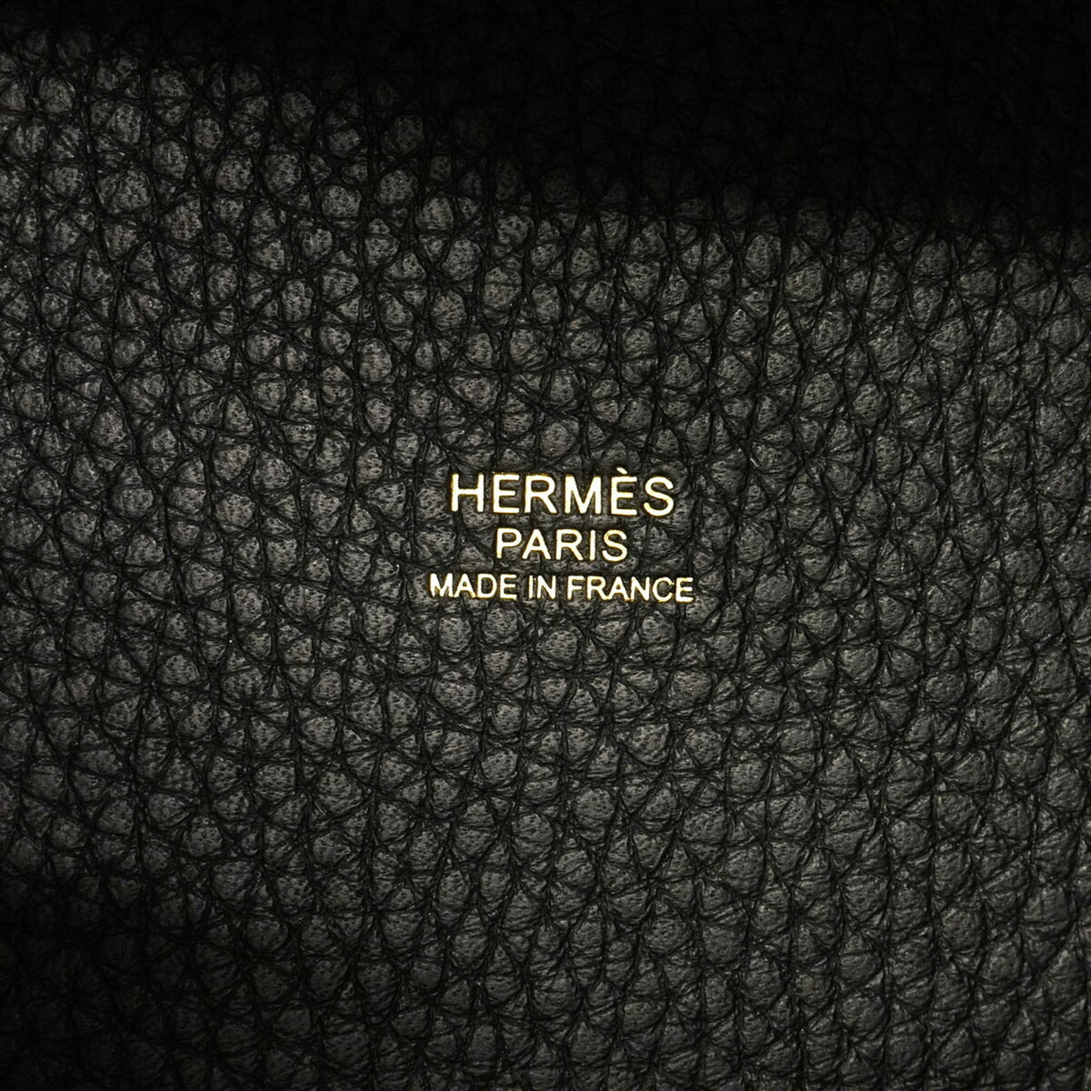 Hermes Black Taurillon Clemence Leather Handbag (Pre-Owned)