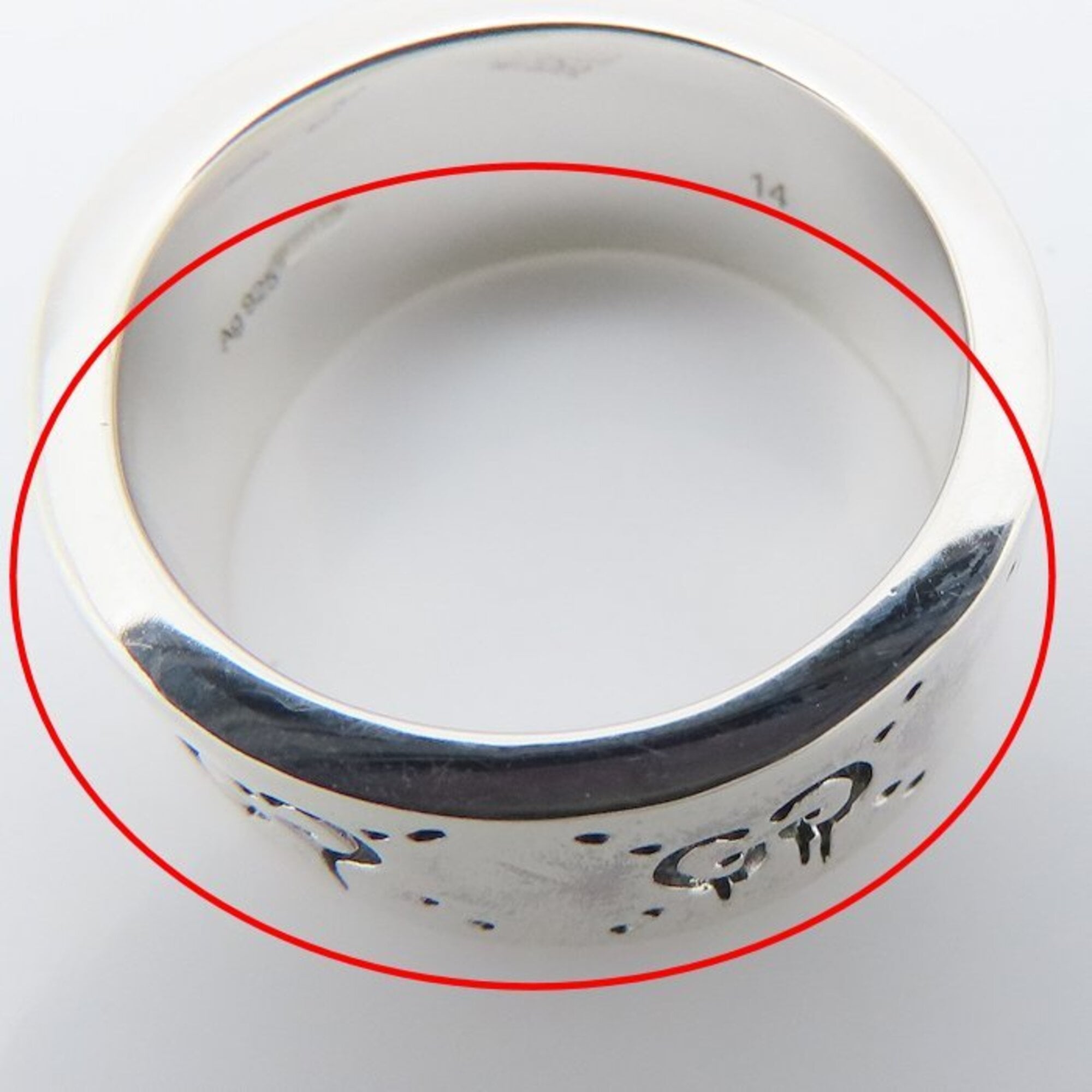 Gucci Silver 925 Band Ring (Pre-Owned)