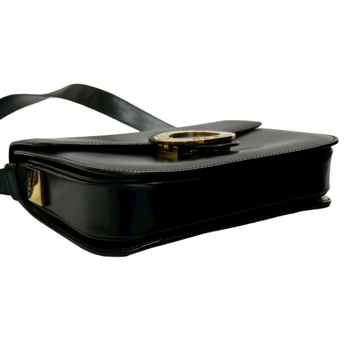 Celine Black Leather Pochette Shoulder Bag (Pre-Owned)