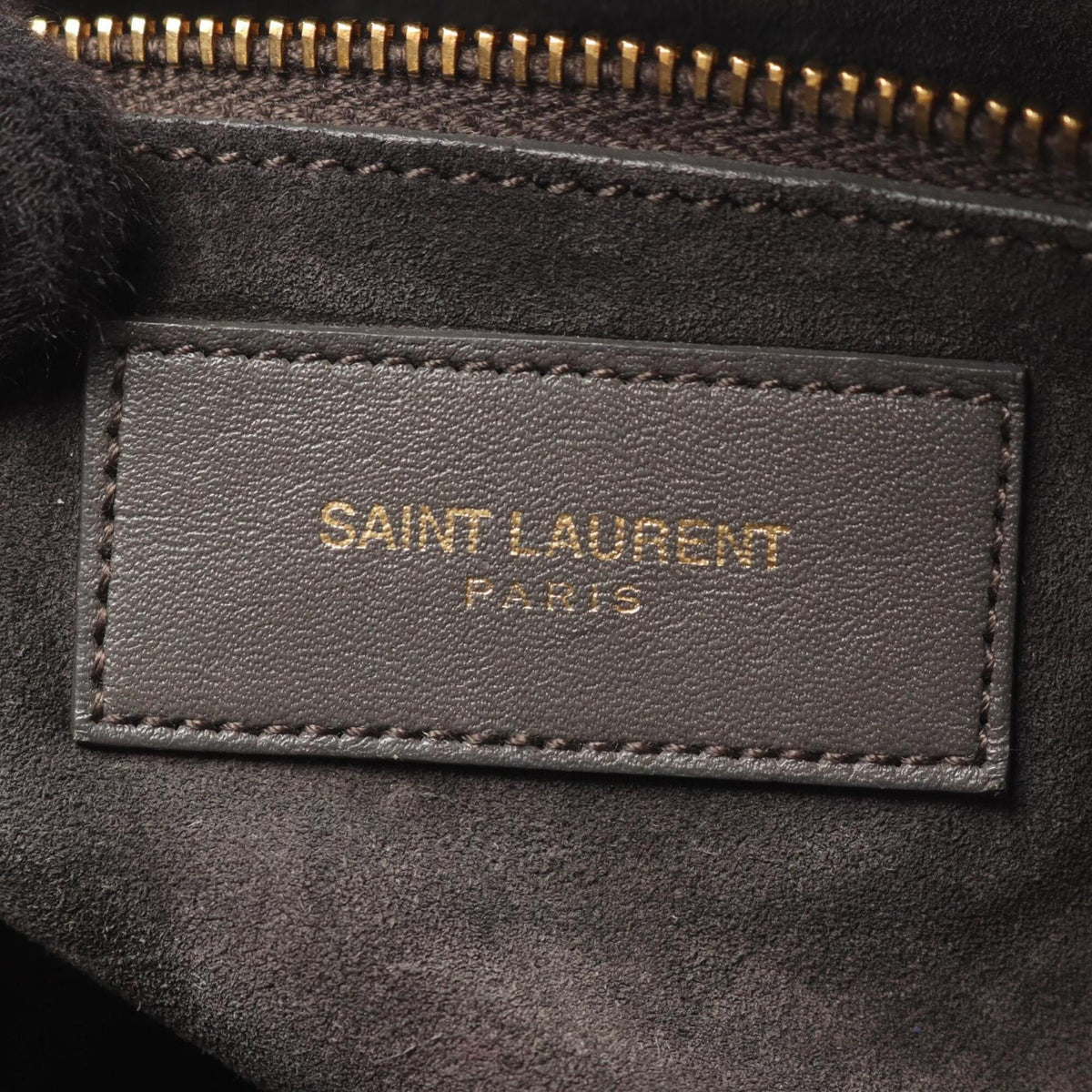 Saint Laurent Gray Leather Handbag (Pre-Owned)