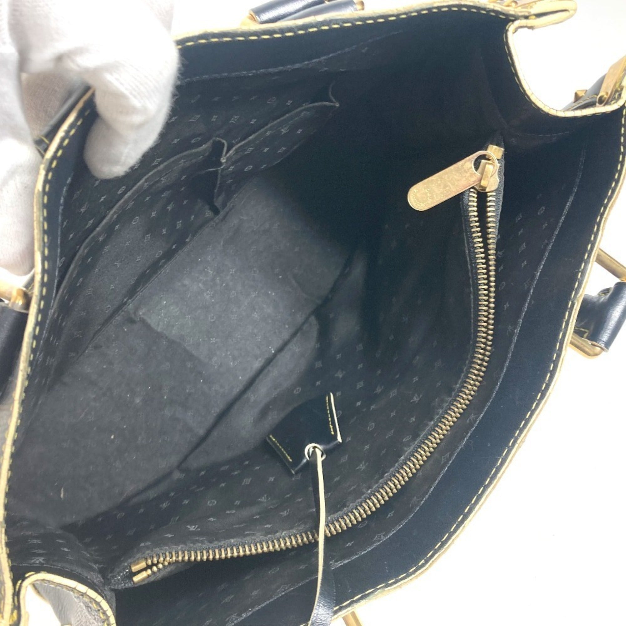 Louis Vuitton Suhali Black Suhali Leather Shoulder Bag Tote Bag (Pre-Owned)
