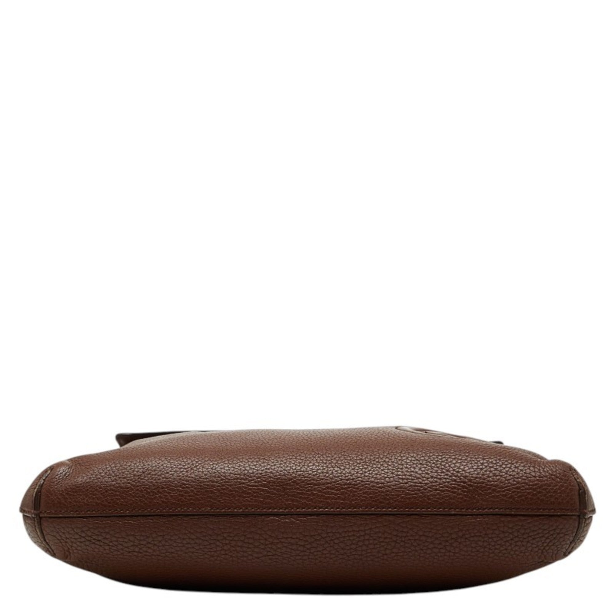 Gucci Brown Leather Shoulder Bag (Pre-Owned)