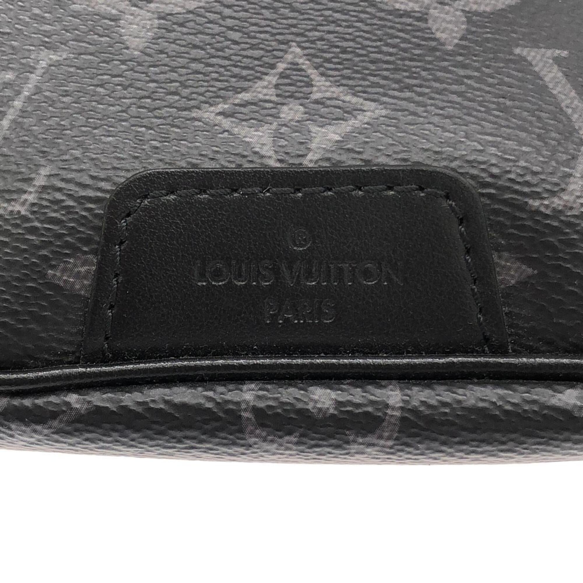 Louis Vuitton Black Coated Canvas Fanny Pack Shoulder Bag Sling Bag (Pre-Owned)