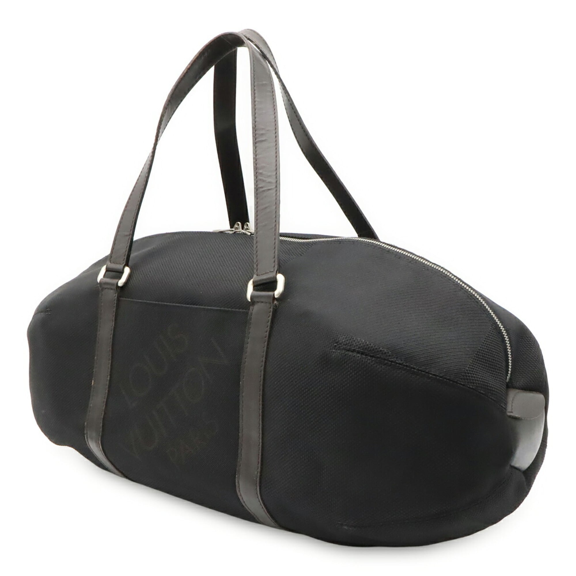 Louis Vuitton Black Noir Damier Geant Boston Bag Shoulder Bag (Pre-Owned)