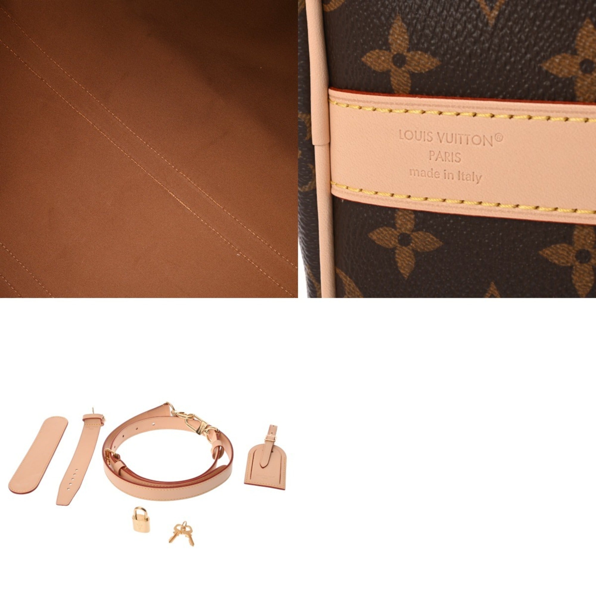 Louis Vuitton Brown Monogram Canvas Boston Bag (Pre-Owned)