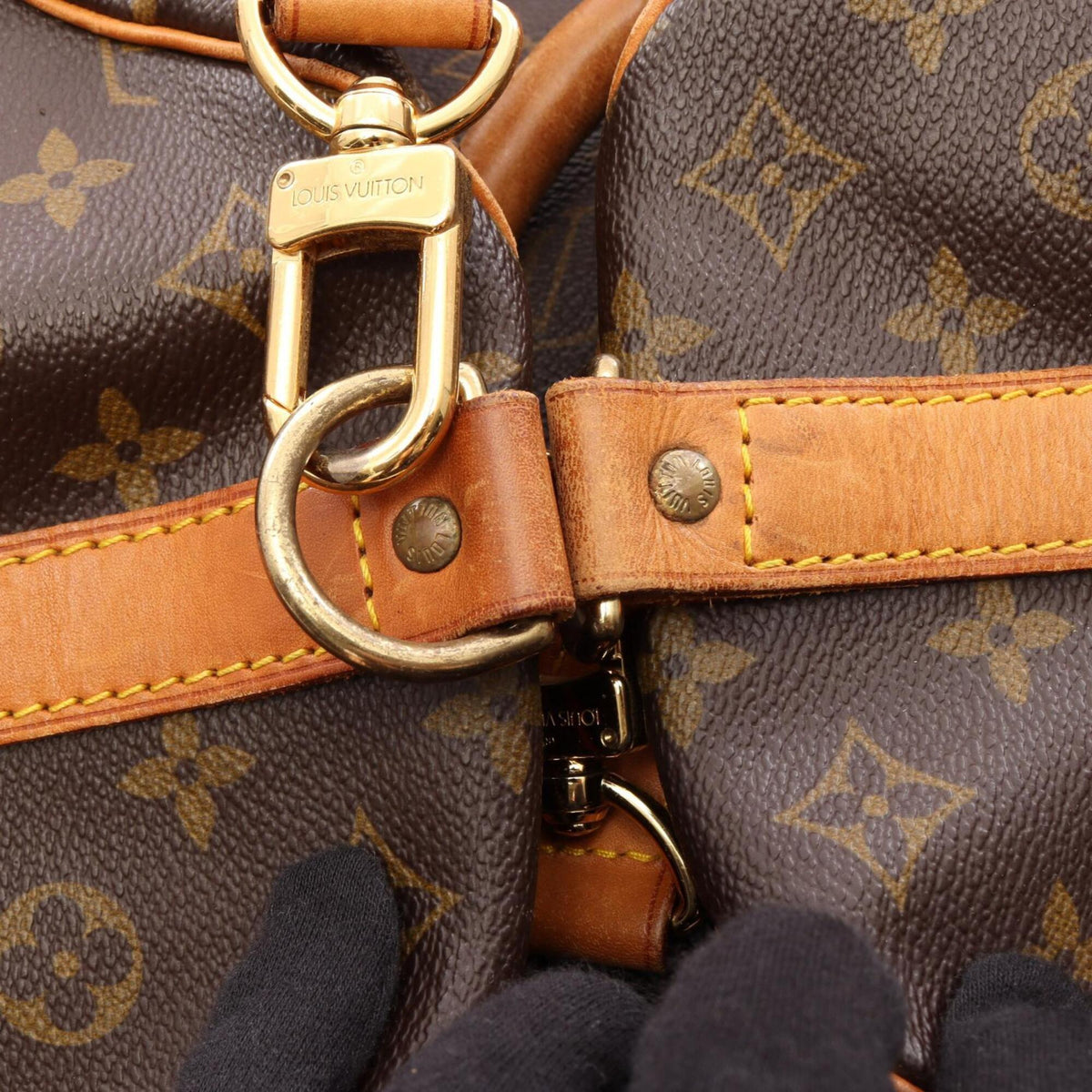 Louis Vuitton Brown Monogram Monogram Leather Boston Bag Handbag (Pre-Owned)