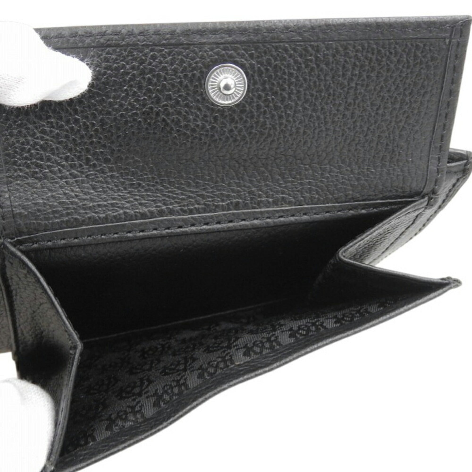 Dunhill Black Pvc Leather Wallet (Bi-Fold) (Pre-Owned)