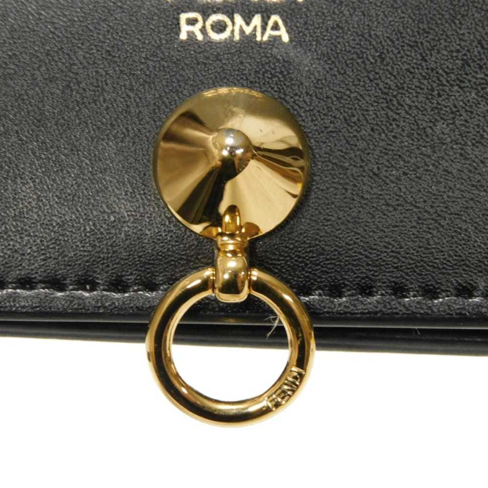 Fendi Black Leather Wallet (Bi-Fold) (Pre-Owned)