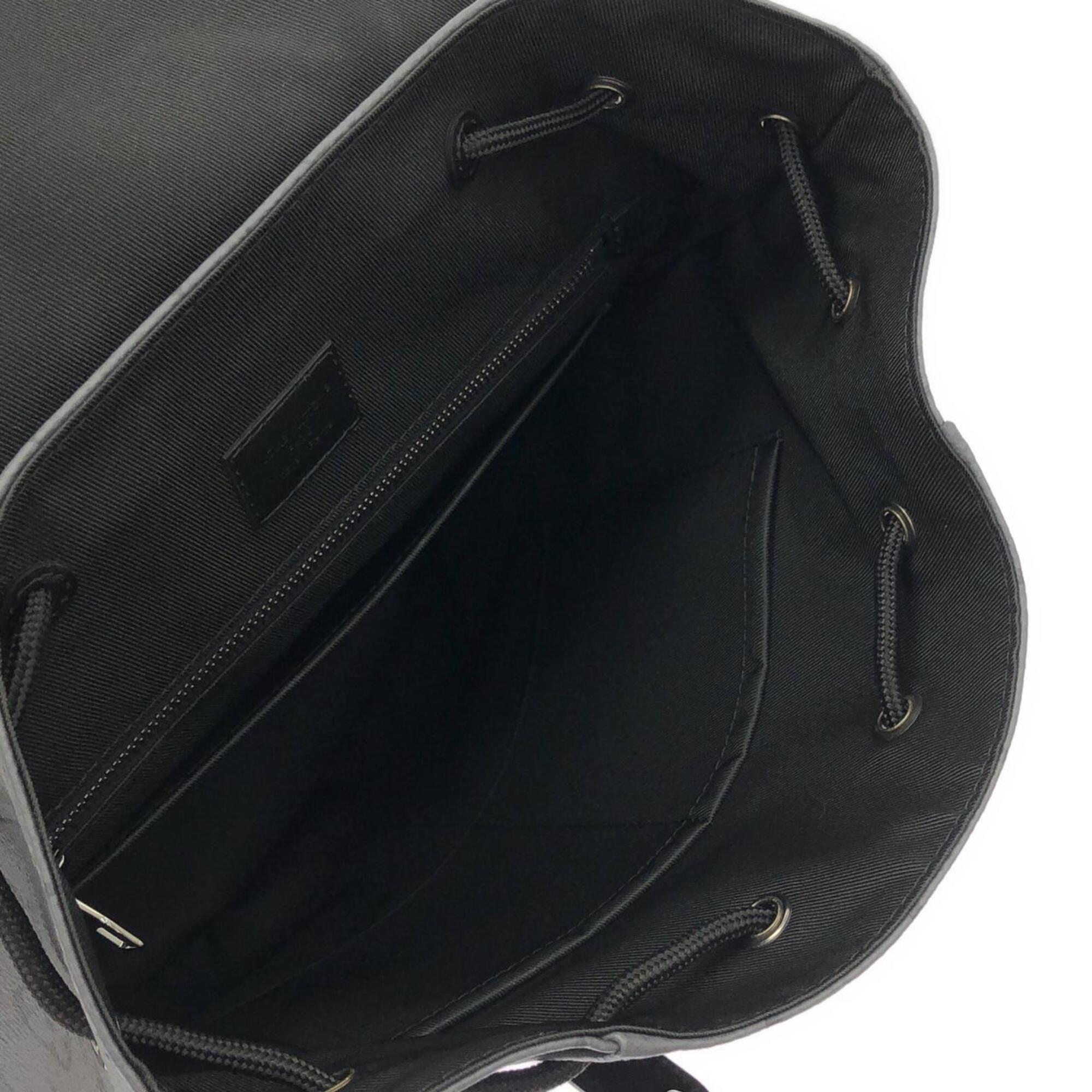 Louis Vuitton Black Gris Coated Canvas Backpack (Pre-Owned)