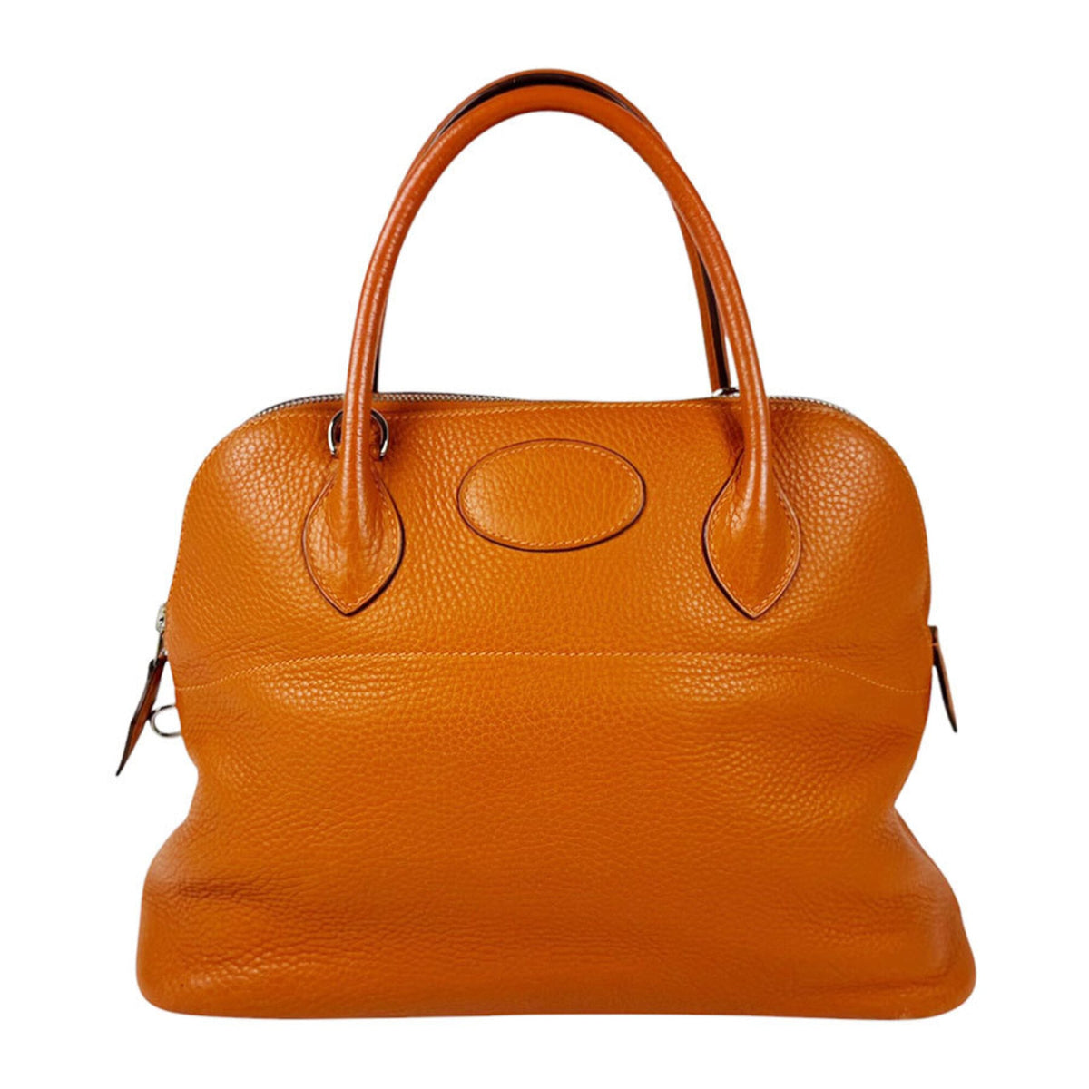 Hermes Orange Taurillon Clemence Leather Handbag Shoulder Bag (Pre-Owned)