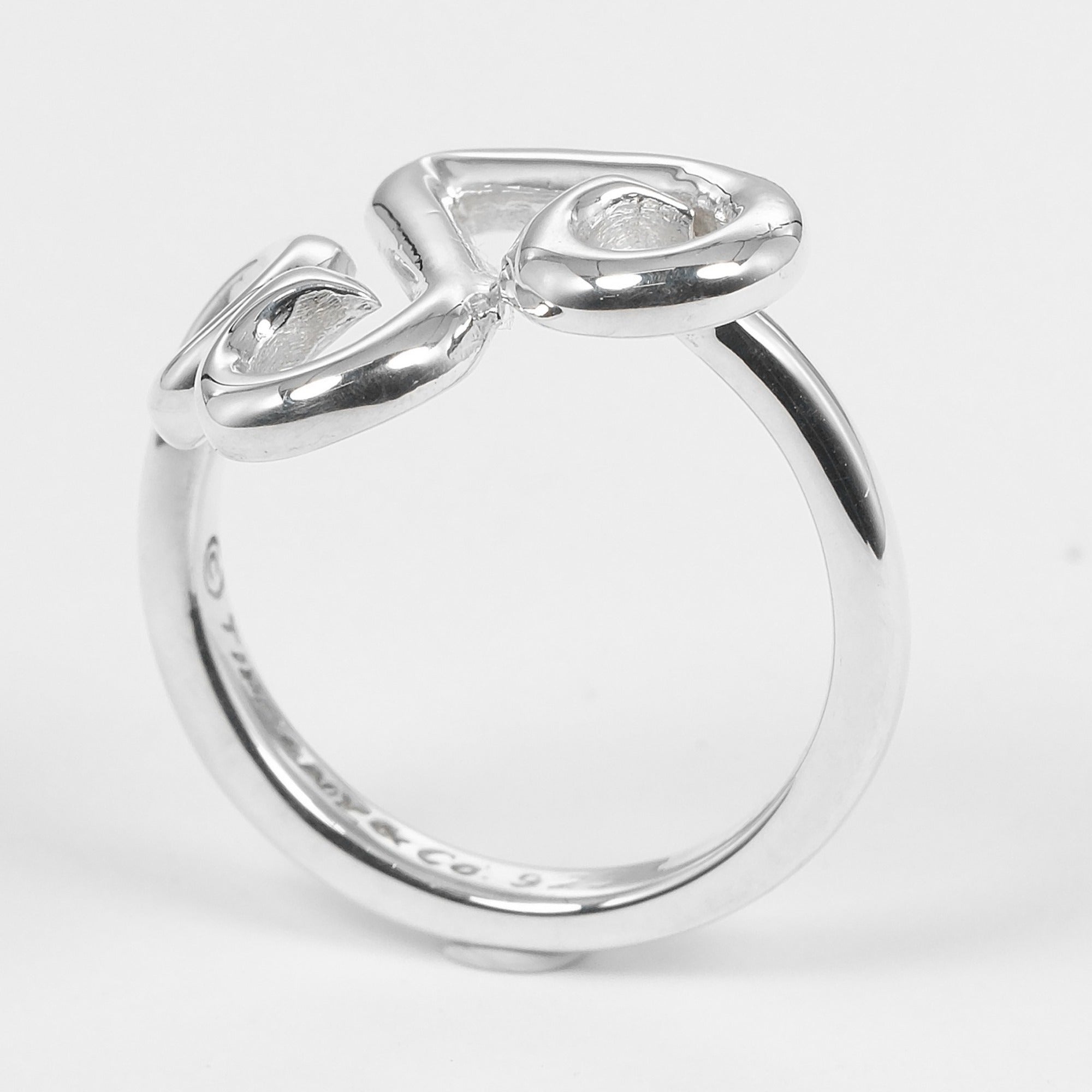 Tiffany Silver Silver 925 Band Ring (Pre-Owned)