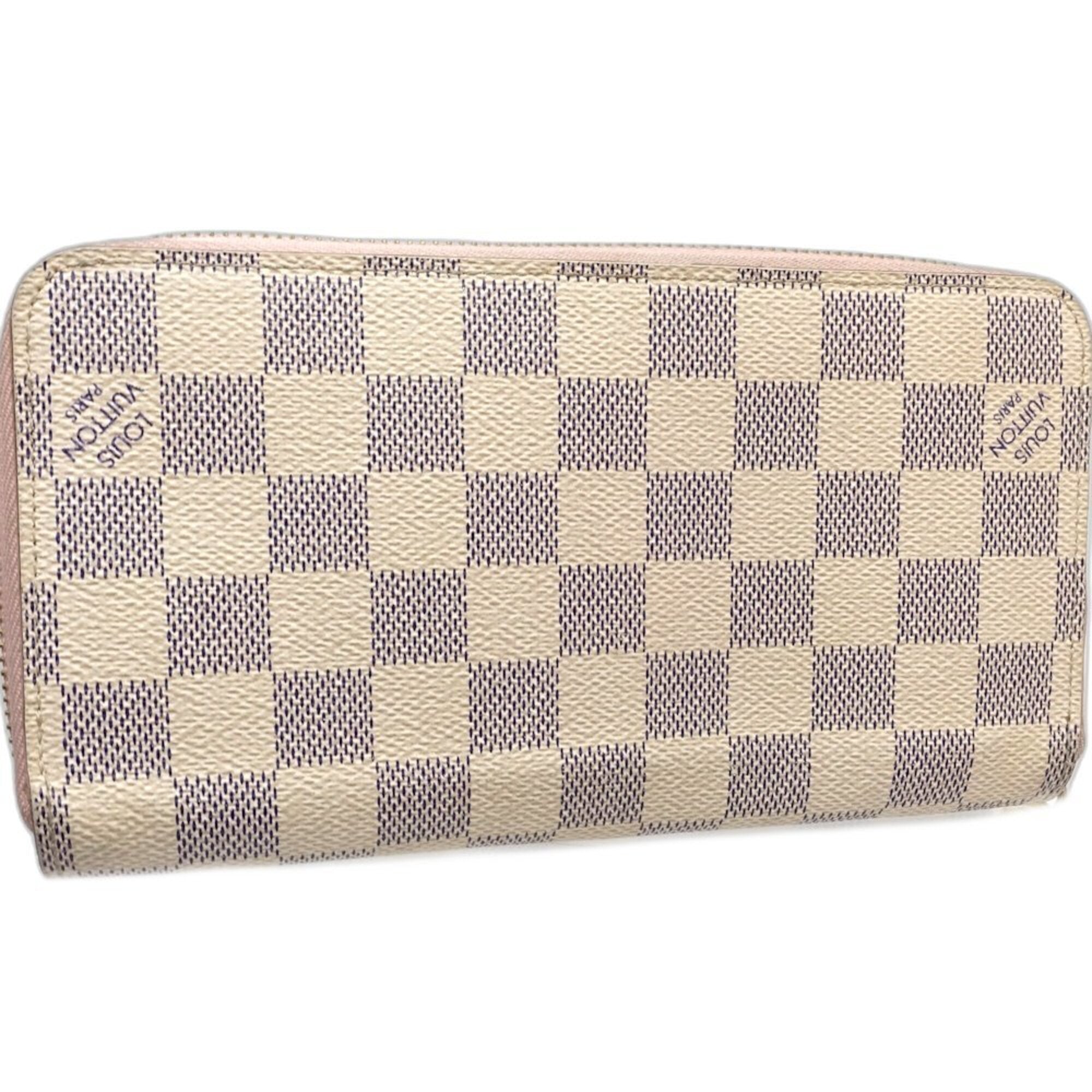 Louis Vuitton Damier Azur Azur Rose Ballerine Damier Azur Long Wallet (Bi-Fold) (Pre-Owned)