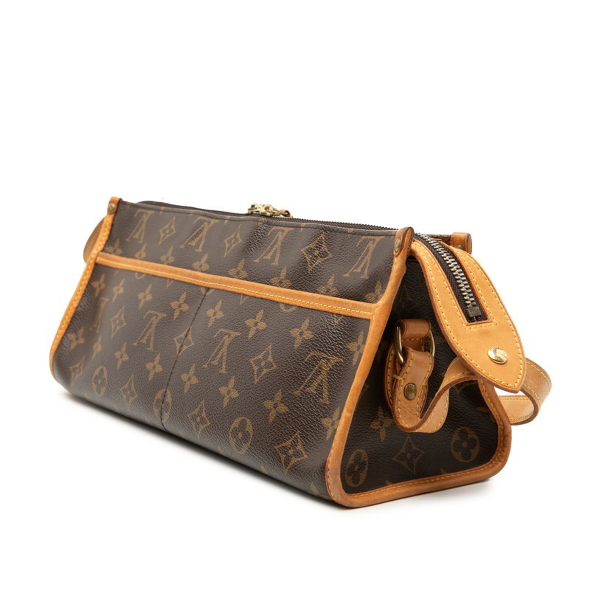 Louis Vuitton Brown Pvc Leather Shoulder Bag (Pre-Owned)