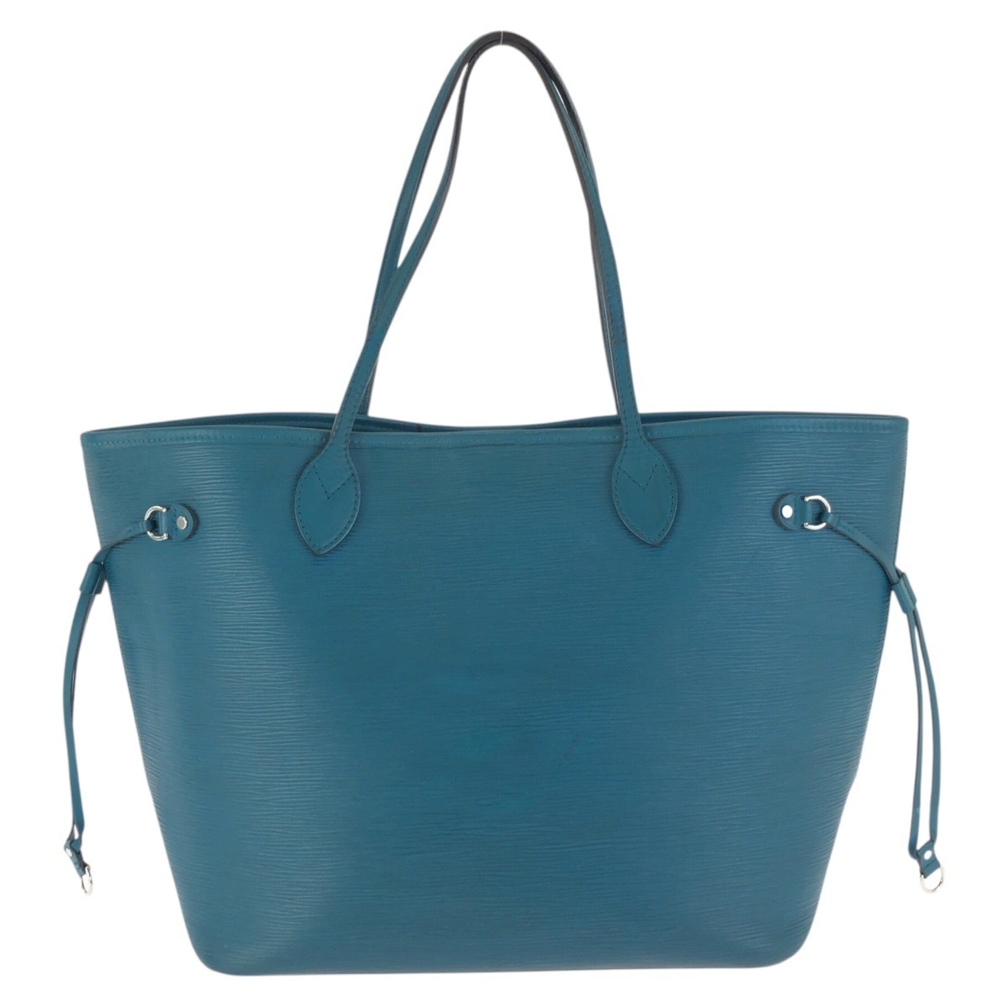 Louis Vuitton Blue Leather Pouch Shoulder Bag Tote Bag (Pre-Owned)