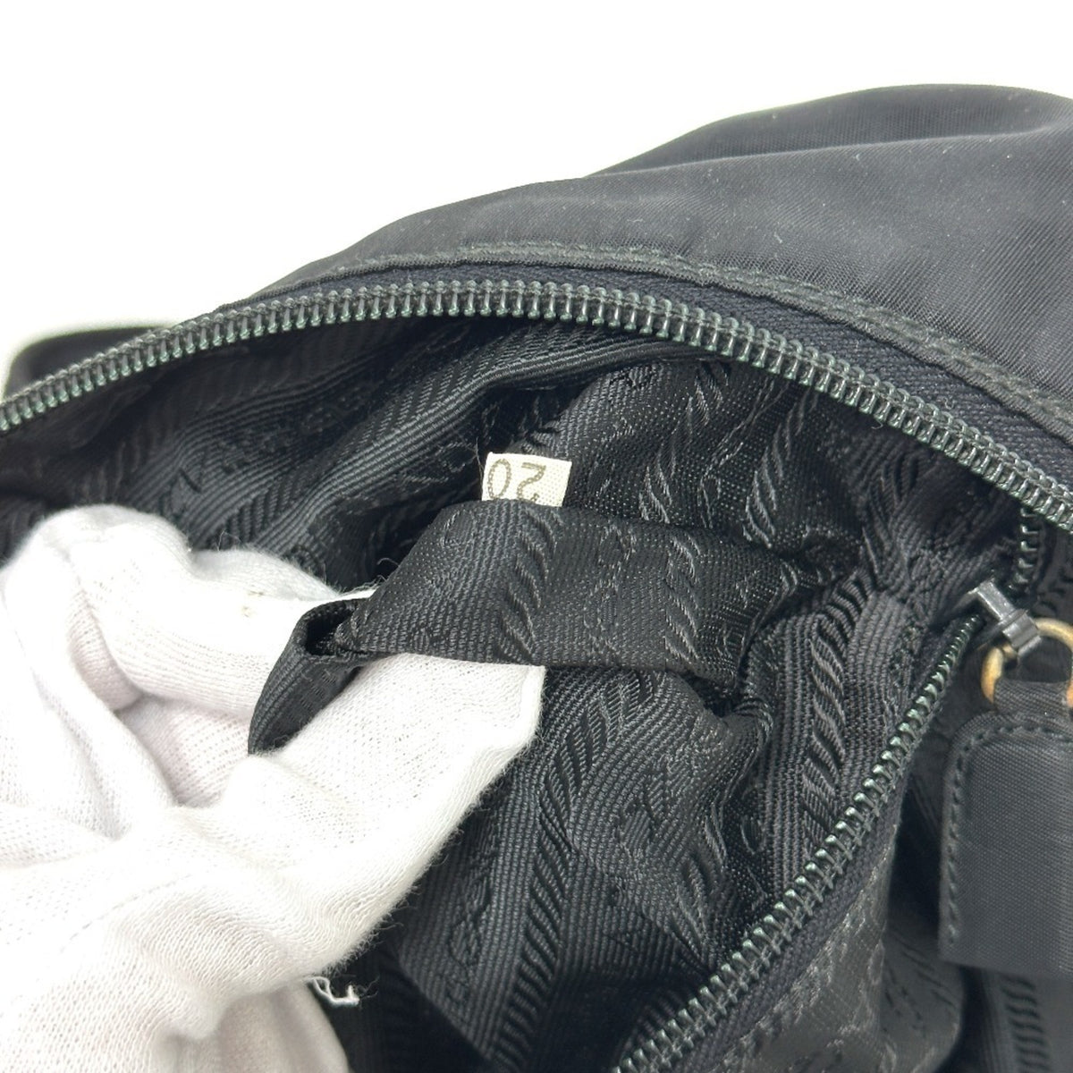 Prada Black Nylon Handbag Shoulder Bag Tote Bag (Pre-Owned)