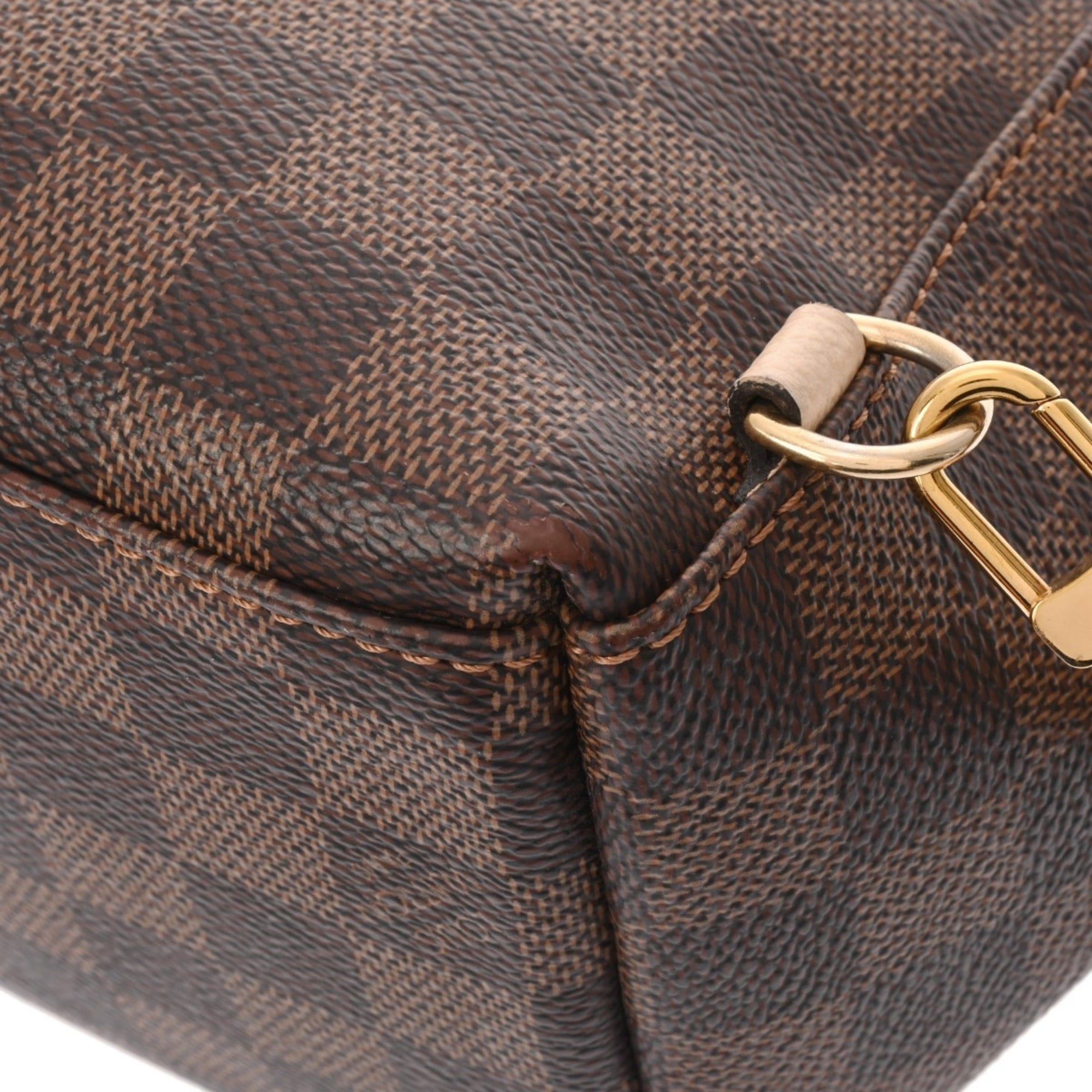 Louis Vuitton Brown Cream Damier Canvas Backpack (Pre-Owned)