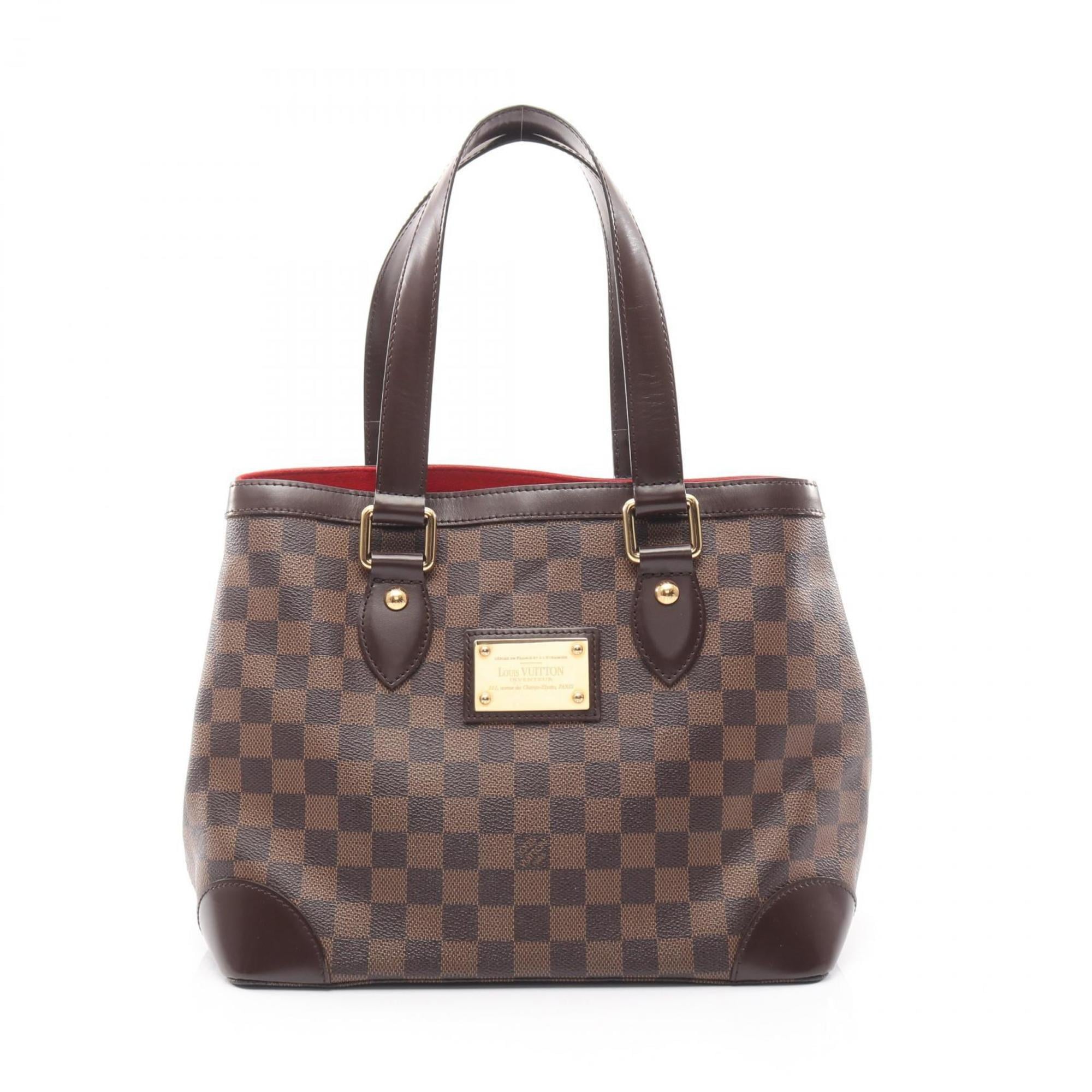 Louis Vuitton Brown Damier Canvas Coated Canvas Leather Tote Bag (Pre-Owned)