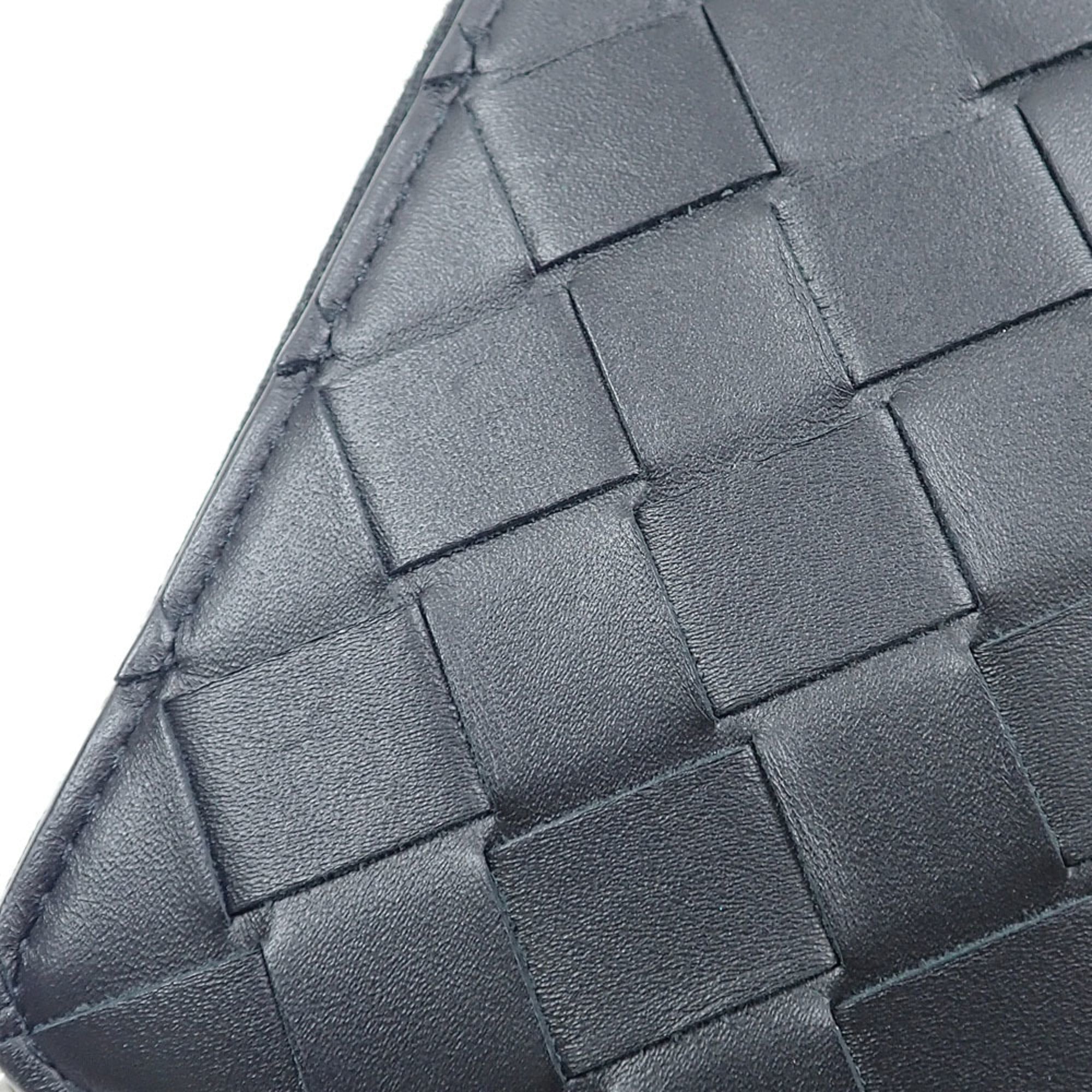 Bottega Veneta Black Intrecciato Wallet (Bi-Fold) (Pre-Owned)