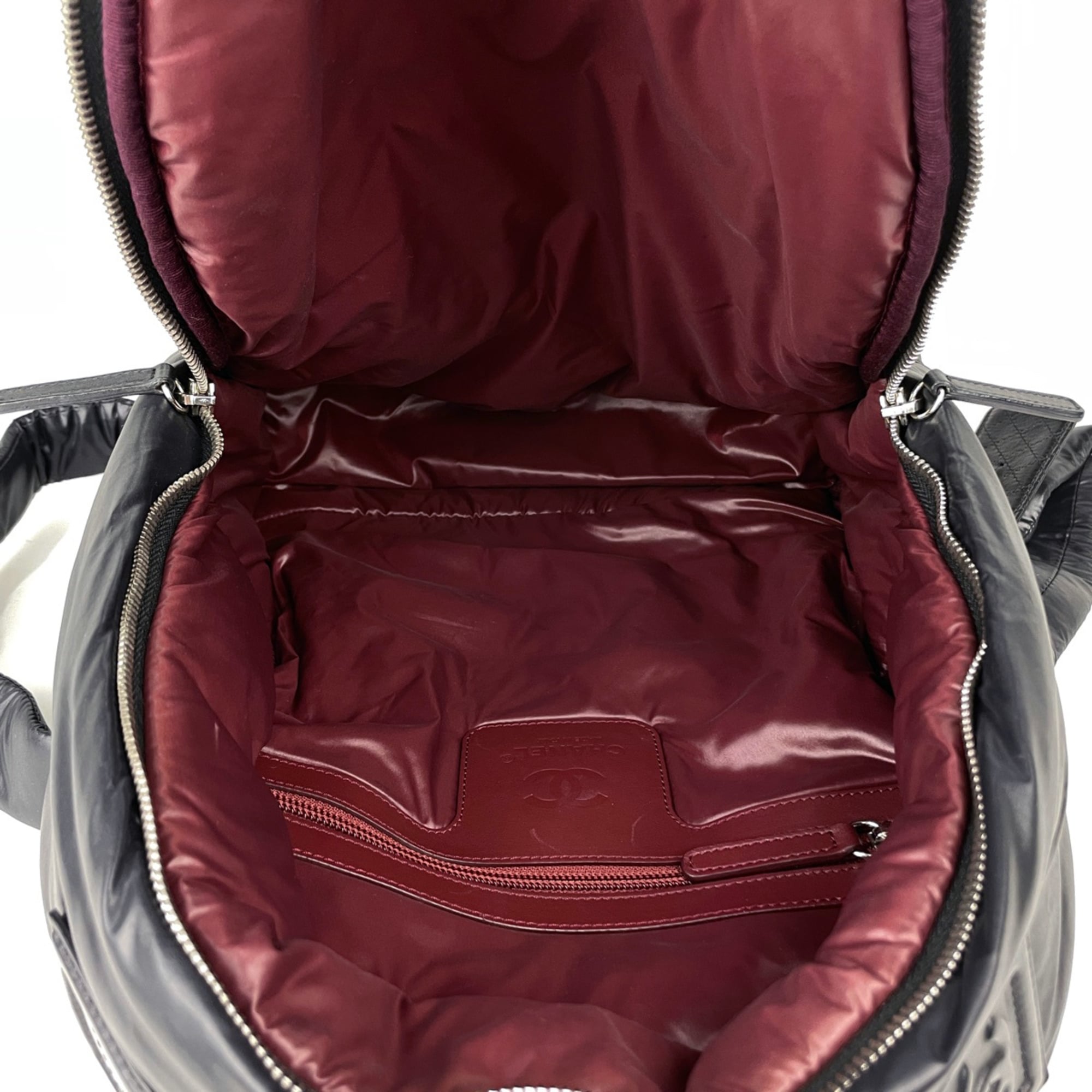 Chanel Coco Cocoon Black Nylon Leather Backpack (Pre-Owned)