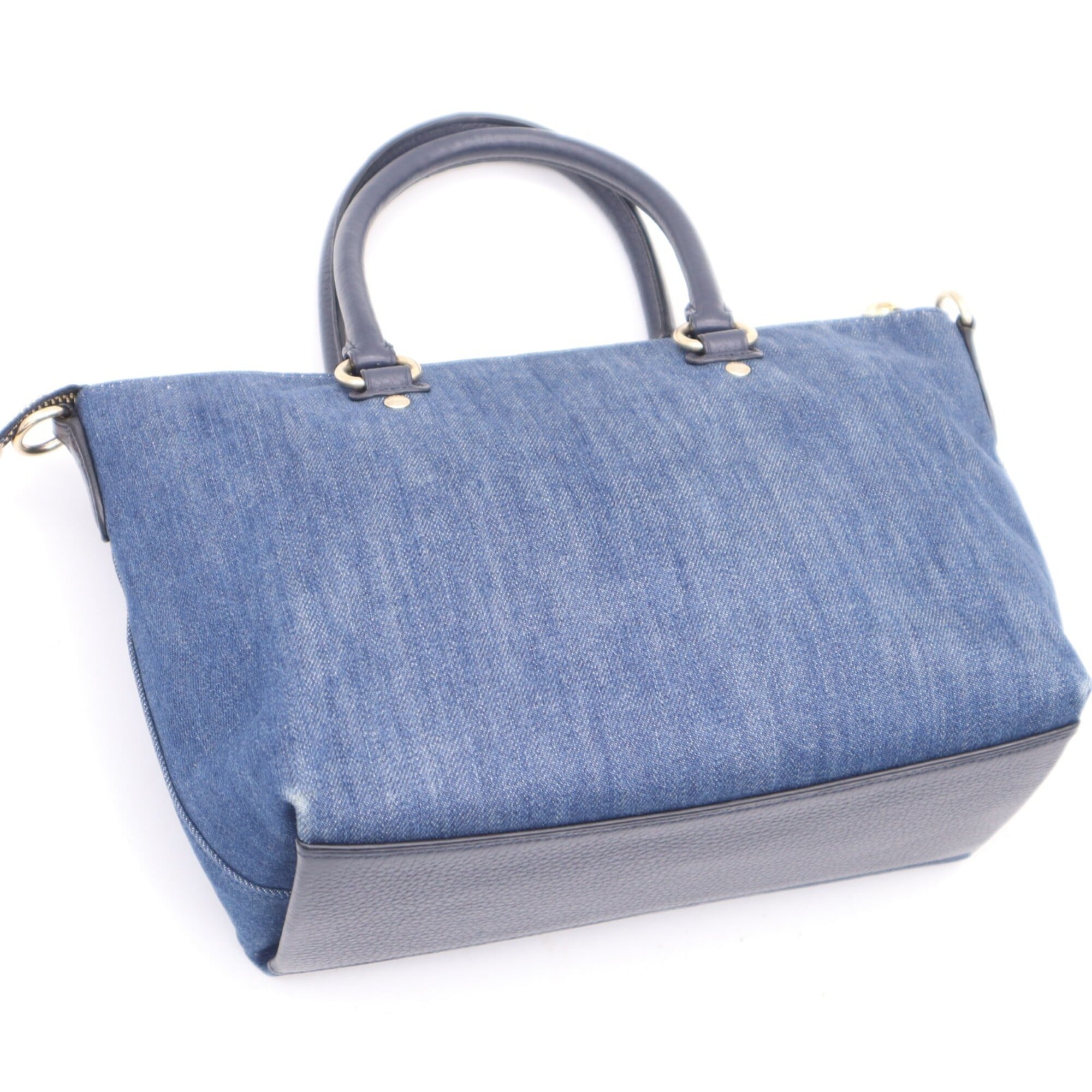 Coach Blue Denim Handbag (Pre-Owned)