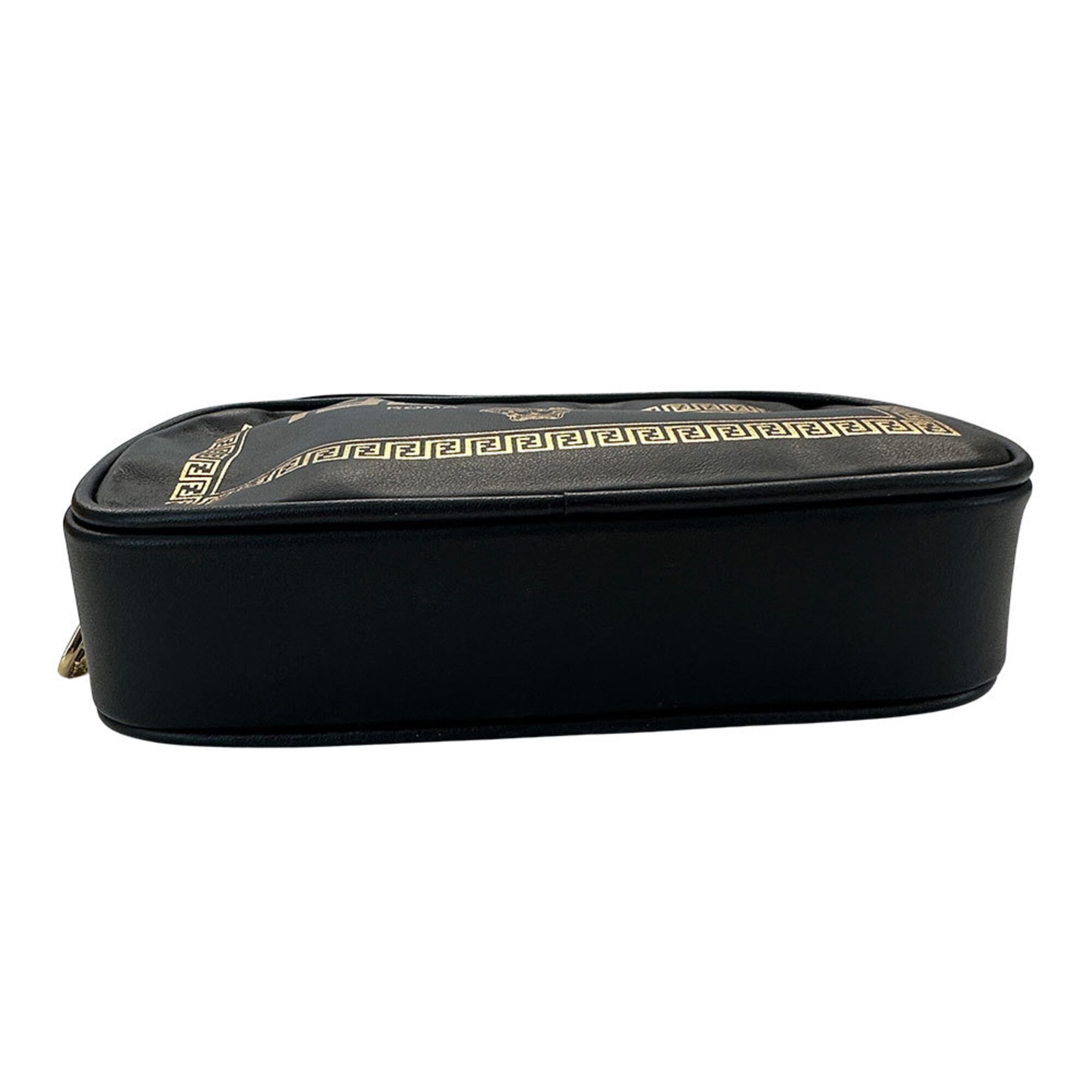 Fendi Black Leather Handbag Shoulder Bag (Pre-Owned)